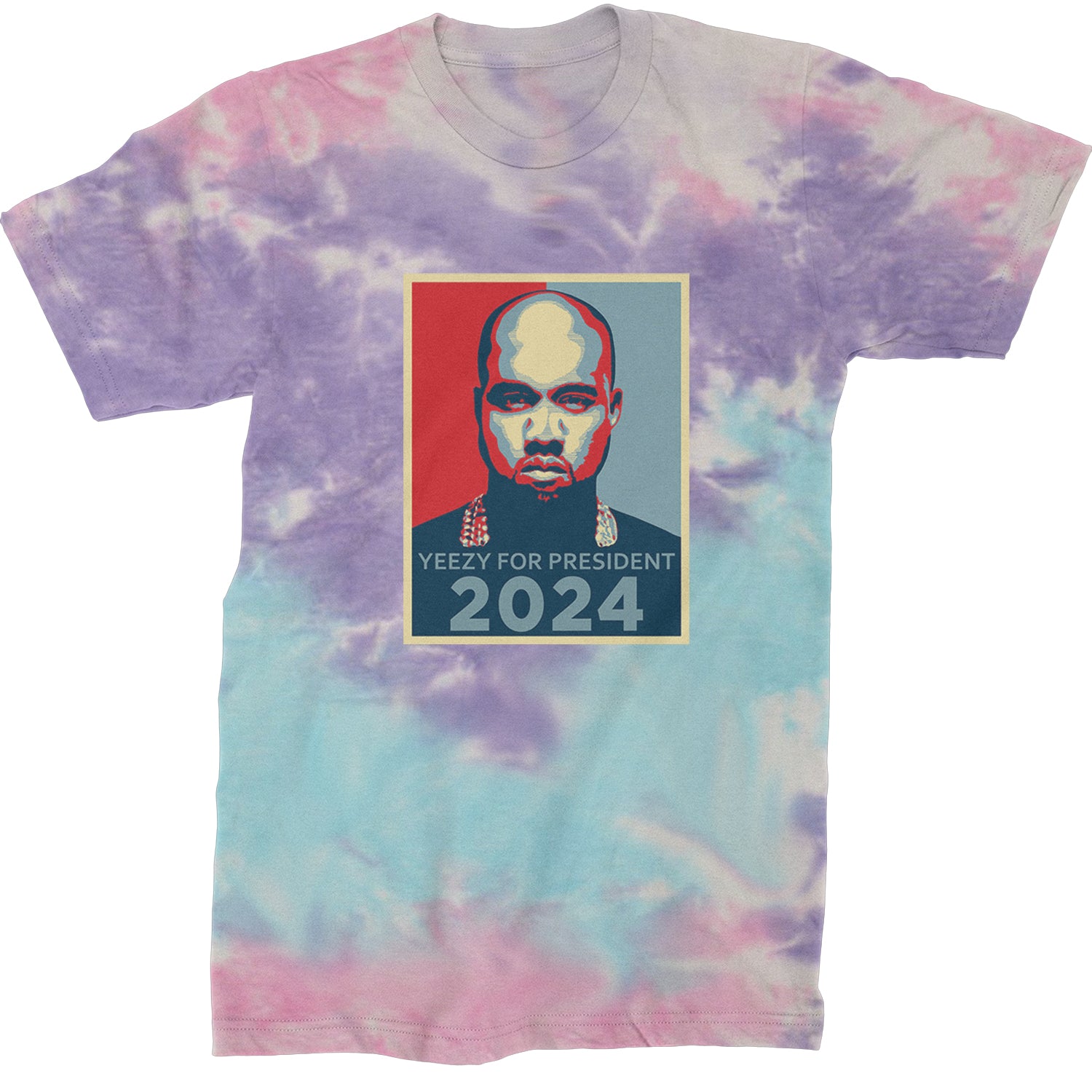 Yeezus For President Vote for Ye Mens T-shirt Tie-Dye Cotton Candy