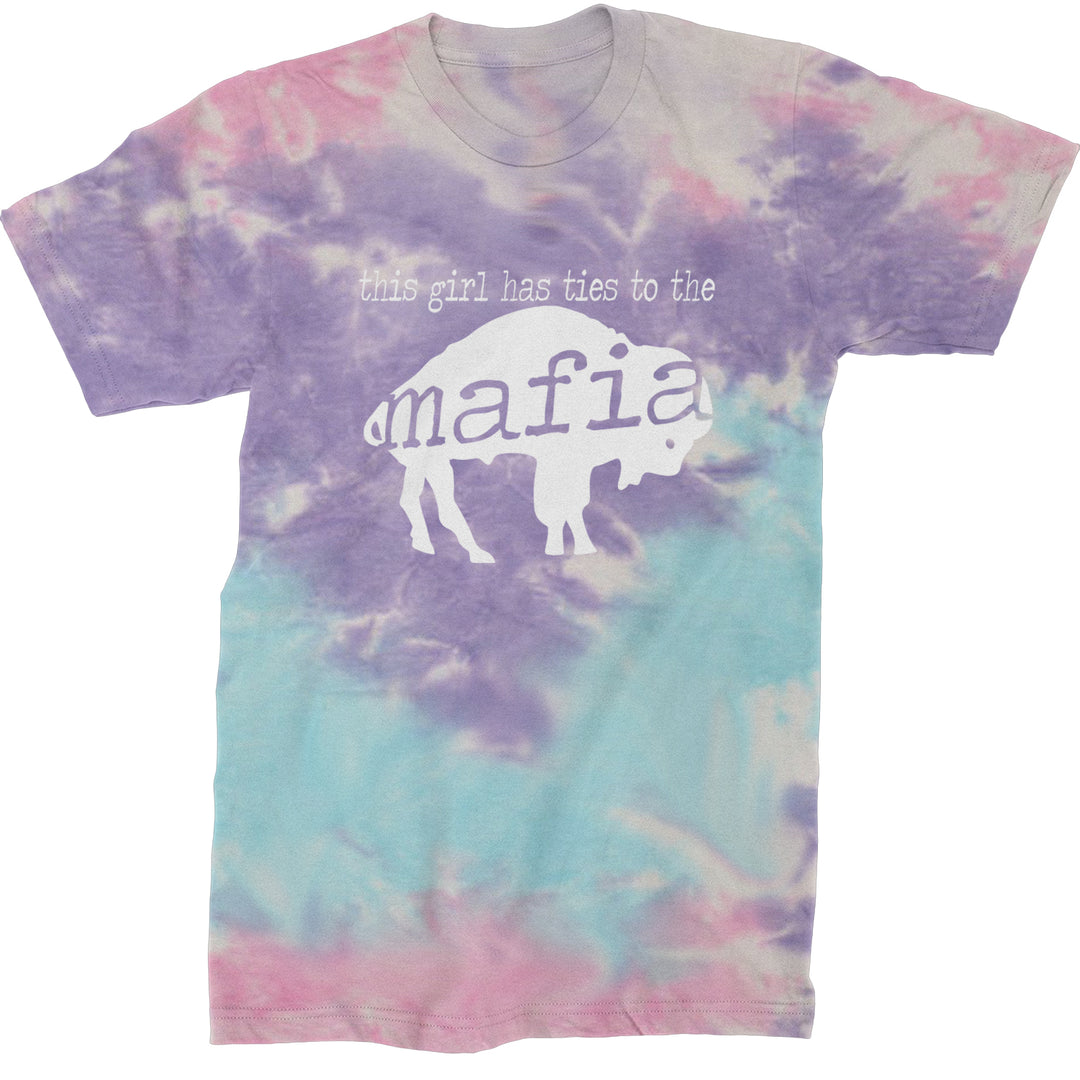 This Girl Has Ties To The Bills Mafia Mens T-shirt Tie-Dye Cotton Candy