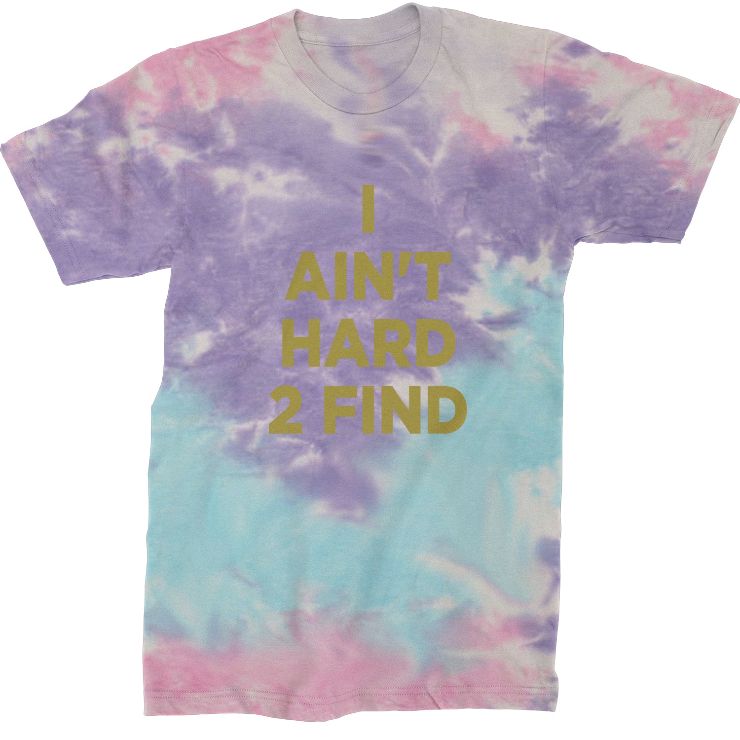 I Ain't Hard To Find Coach Prime Mens T-shirt Tie-Dye Cotton Candy