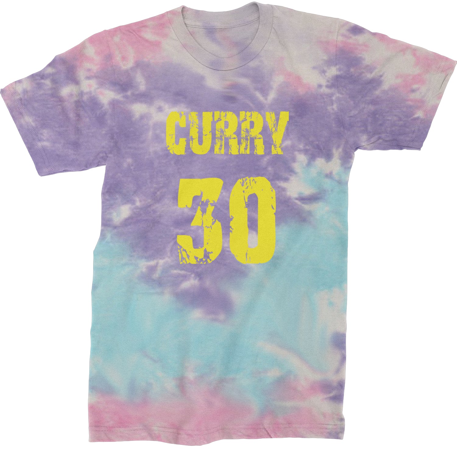 Curry #30 Mens T-shirt Tie-Dye Cotton Candy