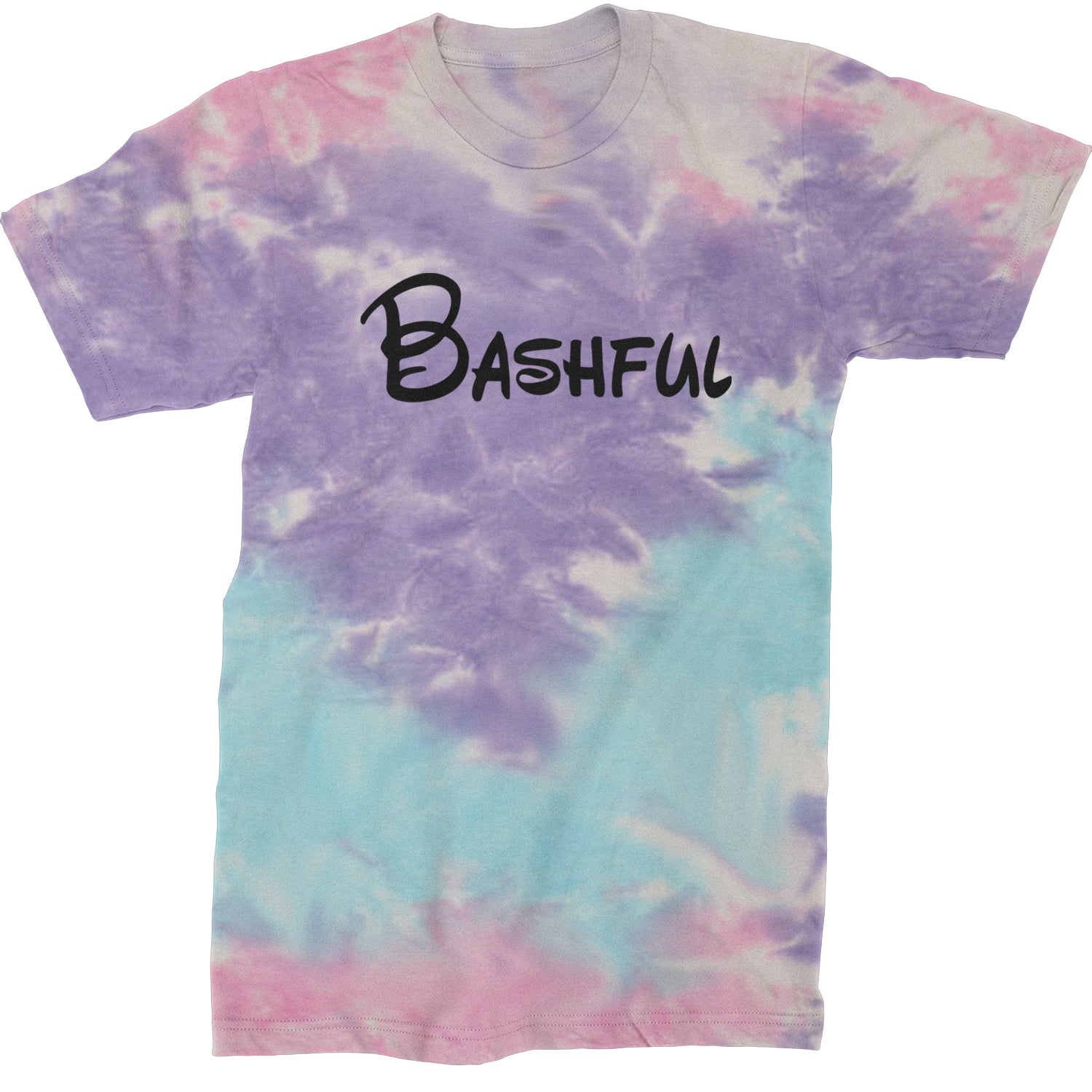 Bashful - 7 Dwarfs Costume Mens T-shirt Tie-Dye Cotton Candy