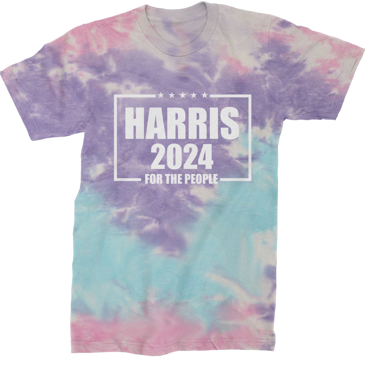 Harris 2024 - Vote For Kamala For President Mens T-shirt Tie-Dye Cotton Candy