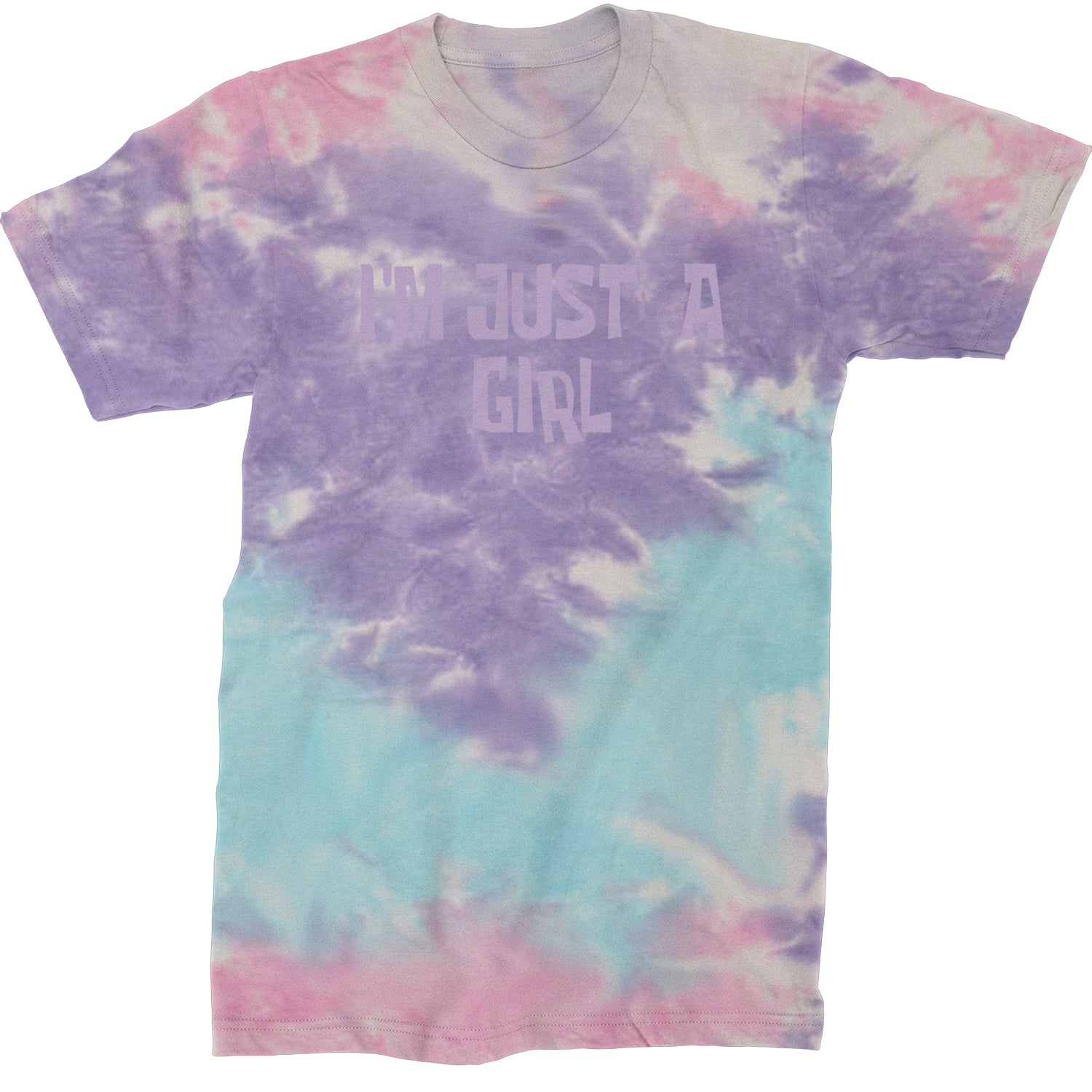 I'm Just A Girl Guts Music Mens T-shirt Tie-Dye Cotton Candy
