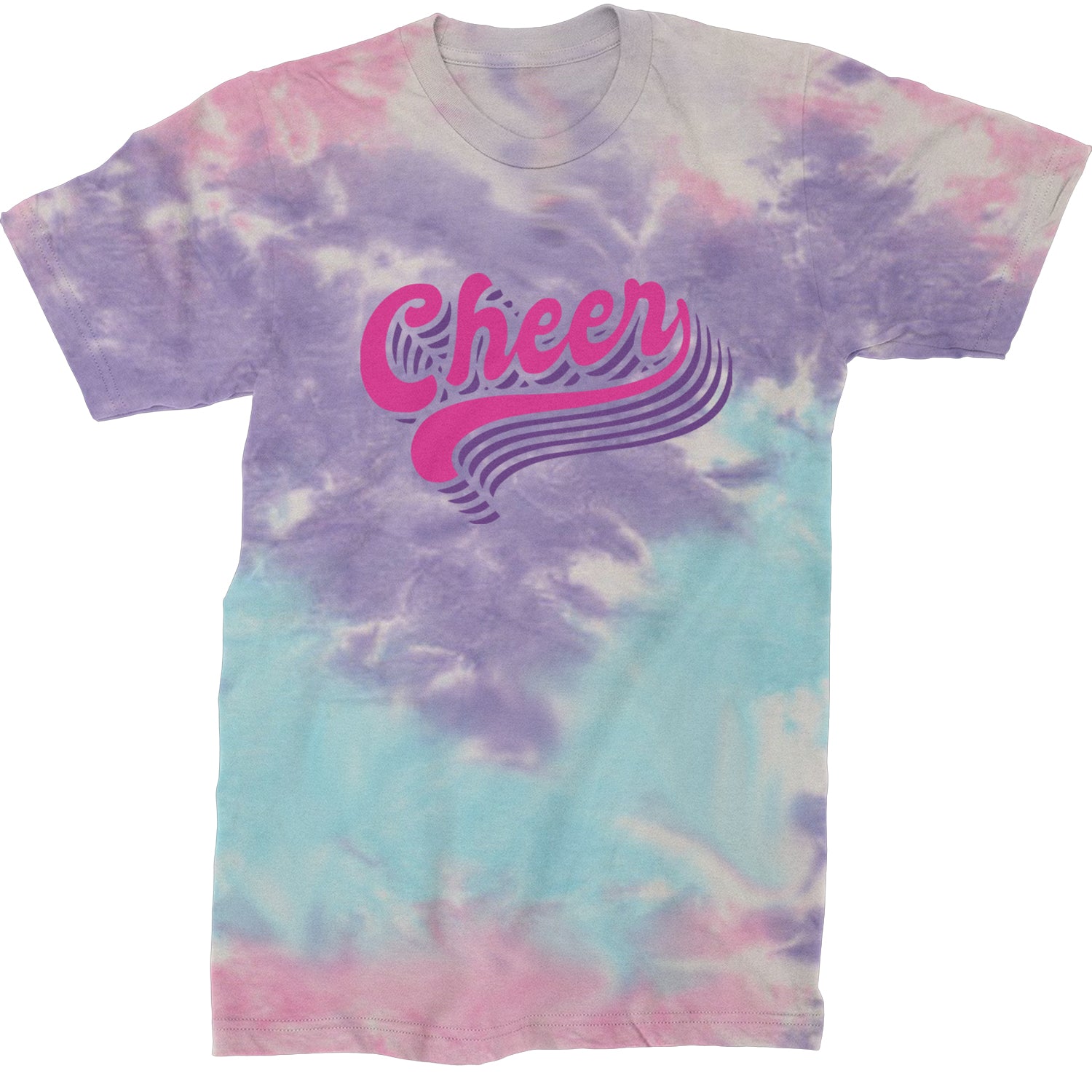 Cheer Pride Mens T-shirt Tie-Dye Cotton Candy