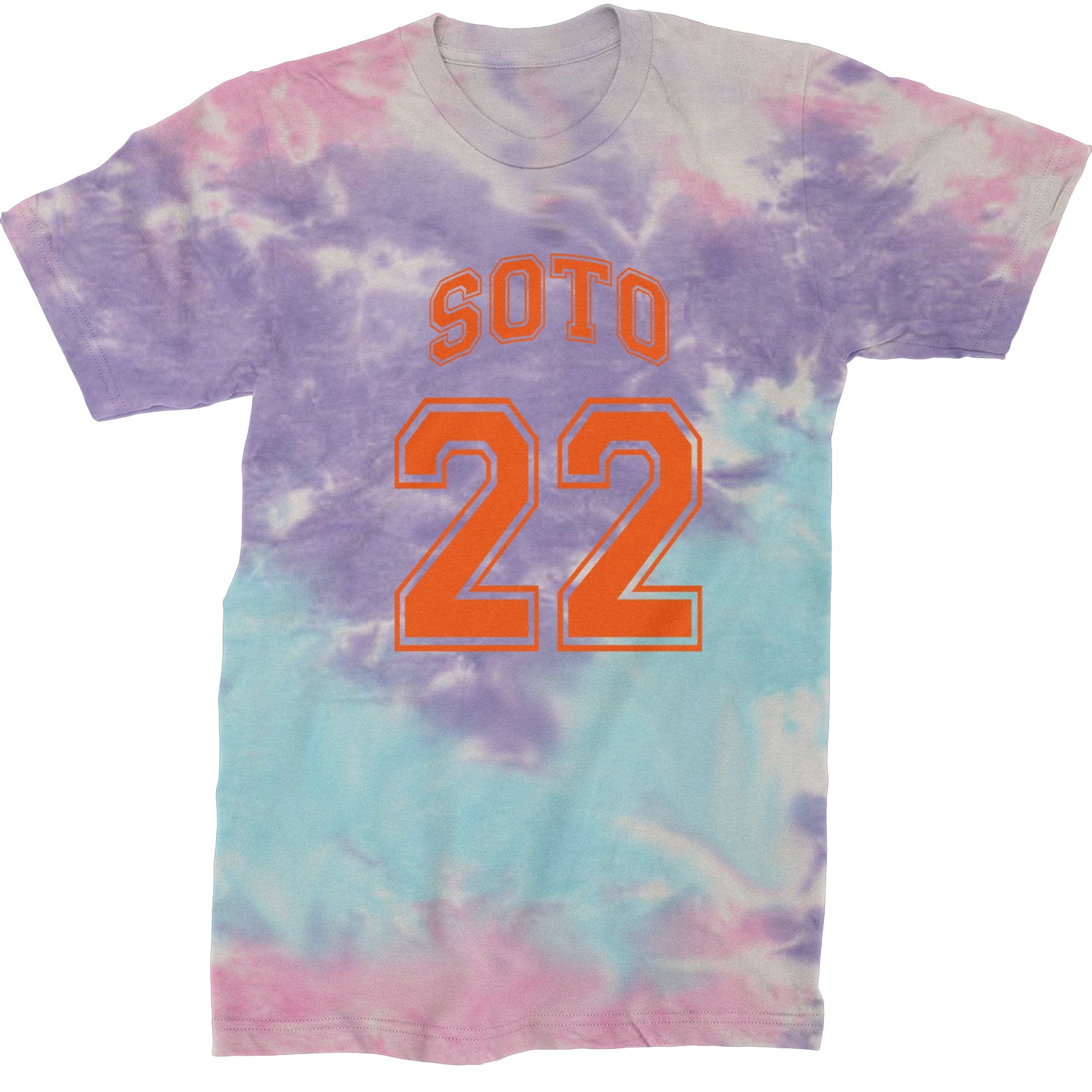 Soto Number 22  Mens T-shirt Tie-Dye Cotton Candy