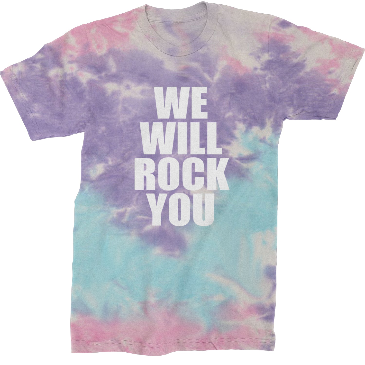 We Will Rock You Mens T-shirt Tie-Dye Cotton Candy