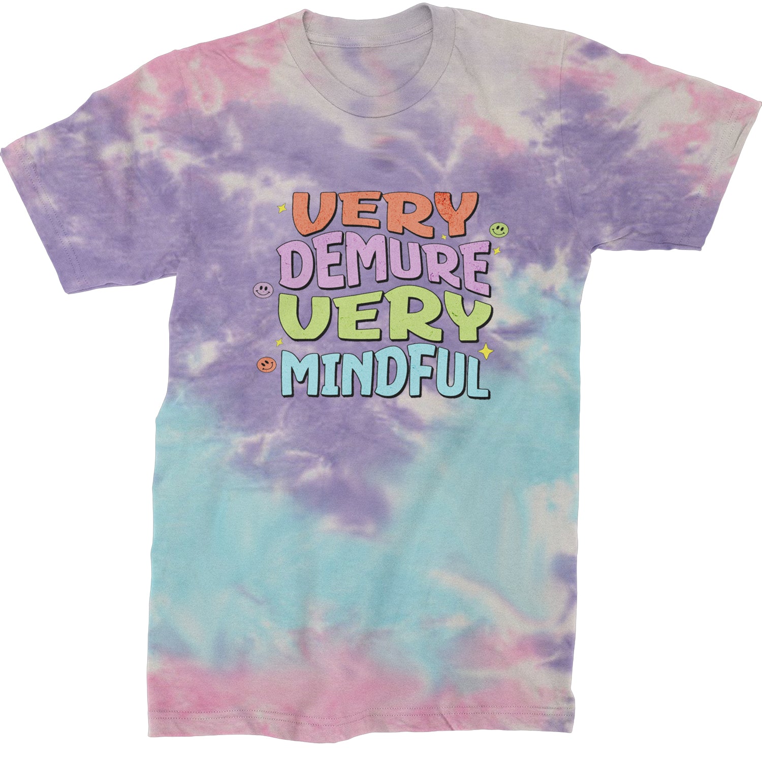 Very Demure, Very Mindful Mens T-shirt Tie-Dye Cotton Candy