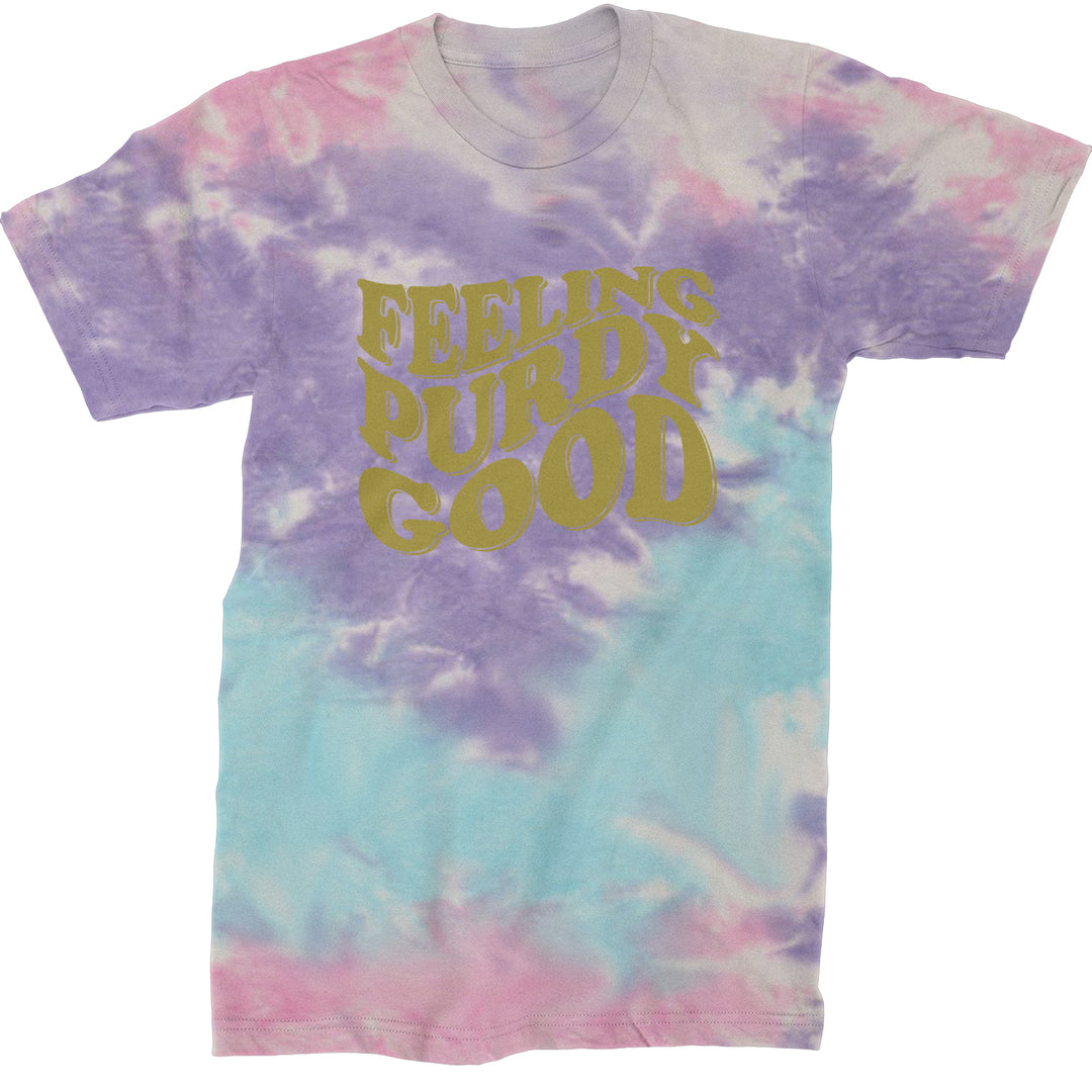Feeling Purdy Good San Francisco Mens T-shirt Tie-Dye Cotton Candy