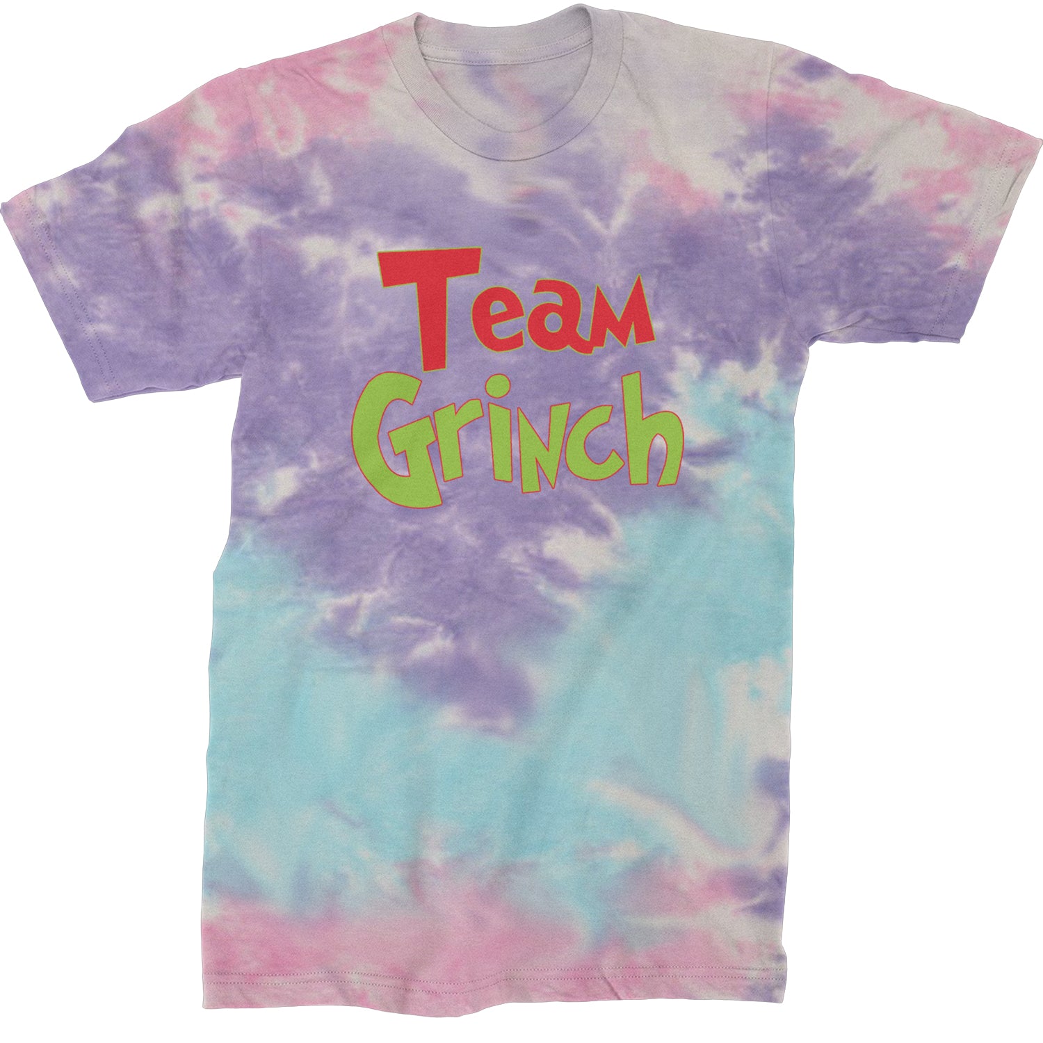 Team Gr-nch Jolly Grinchmas Merry Christmas  Mens T-shirt Tie-Dye Cotton Candy