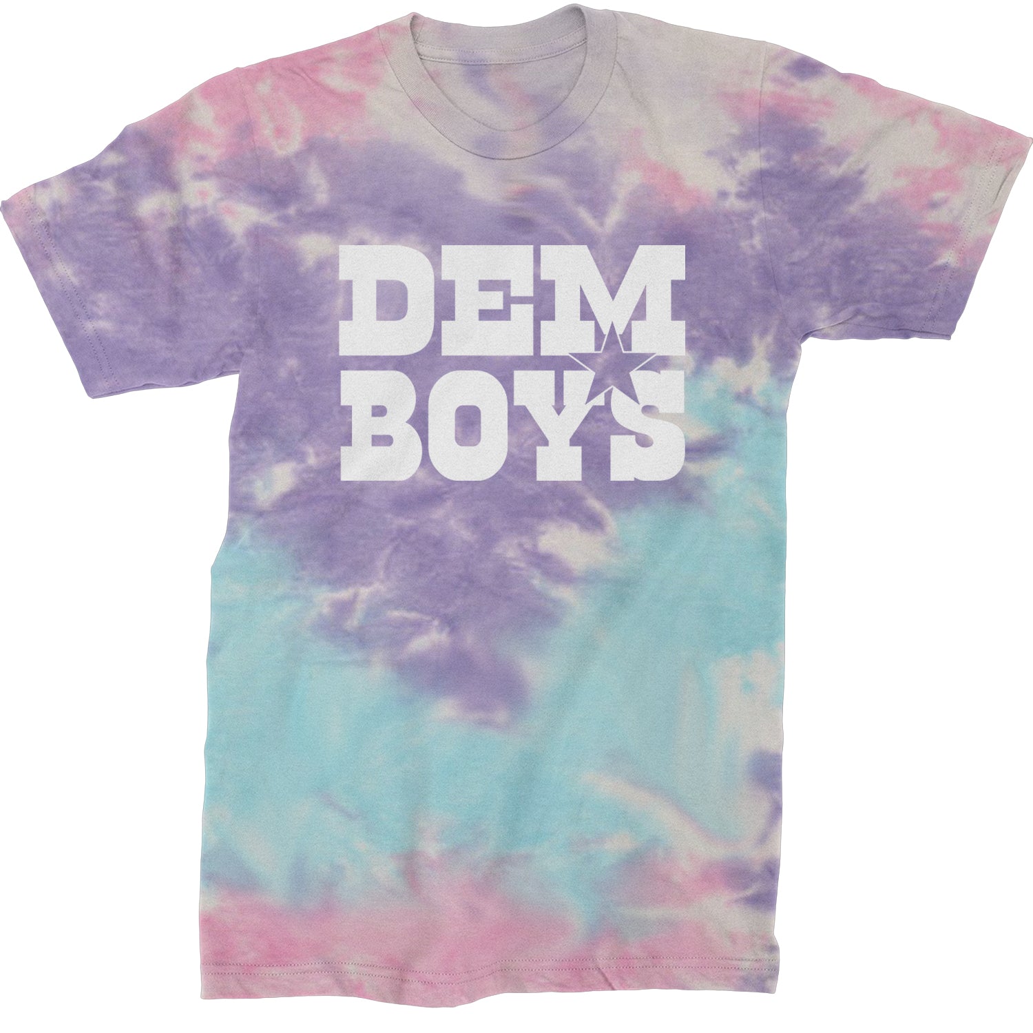 Dem Boys Dallas Football Mens T-shirt Tie-Dye Cotton Candy