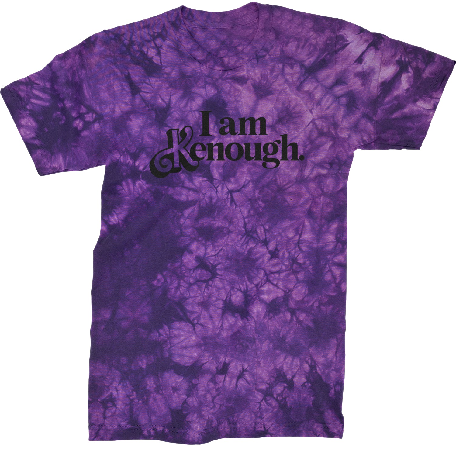 I Am Kenough Barbenheimer Mens T-shirt Tie-Dye Crystal Purple