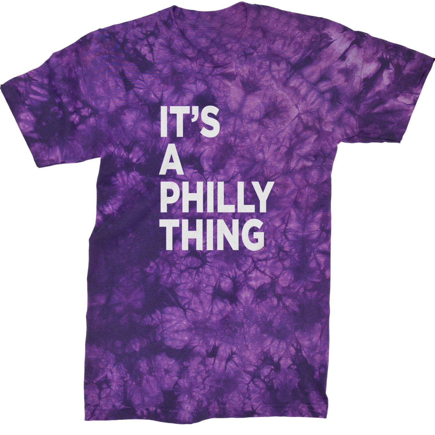 PHILLY It's A Philly Thing Mens T-shirt Tie-Dye Crystal Purple