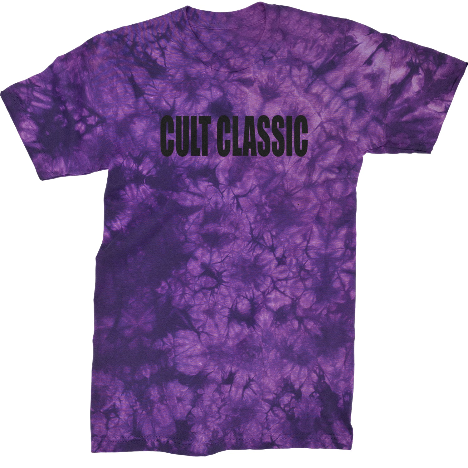 Cult Classic Pop Music Club  Mens T-shirt Tie-Dye Crystal Purple