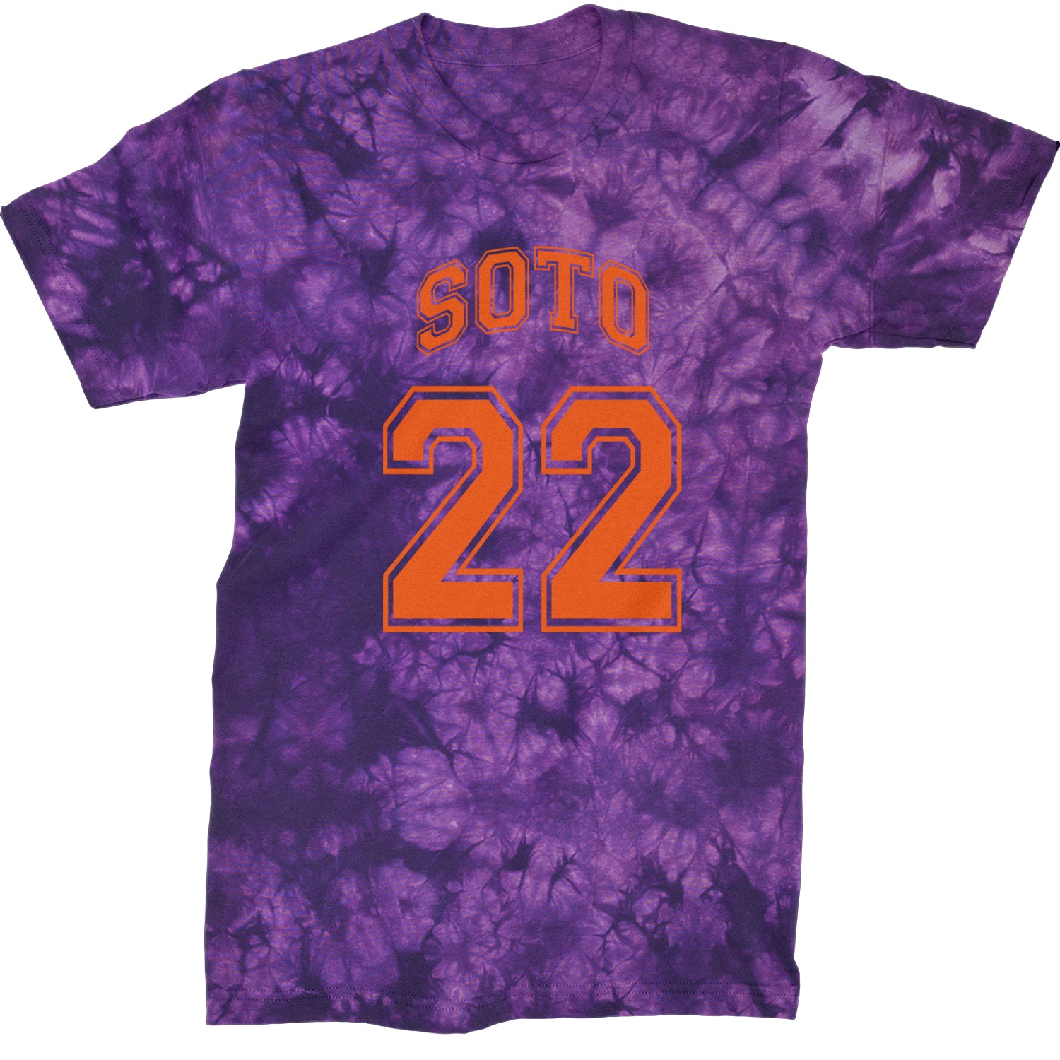 Soto Number 22  Mens T-shirt Tie-Dye Crystal Purple