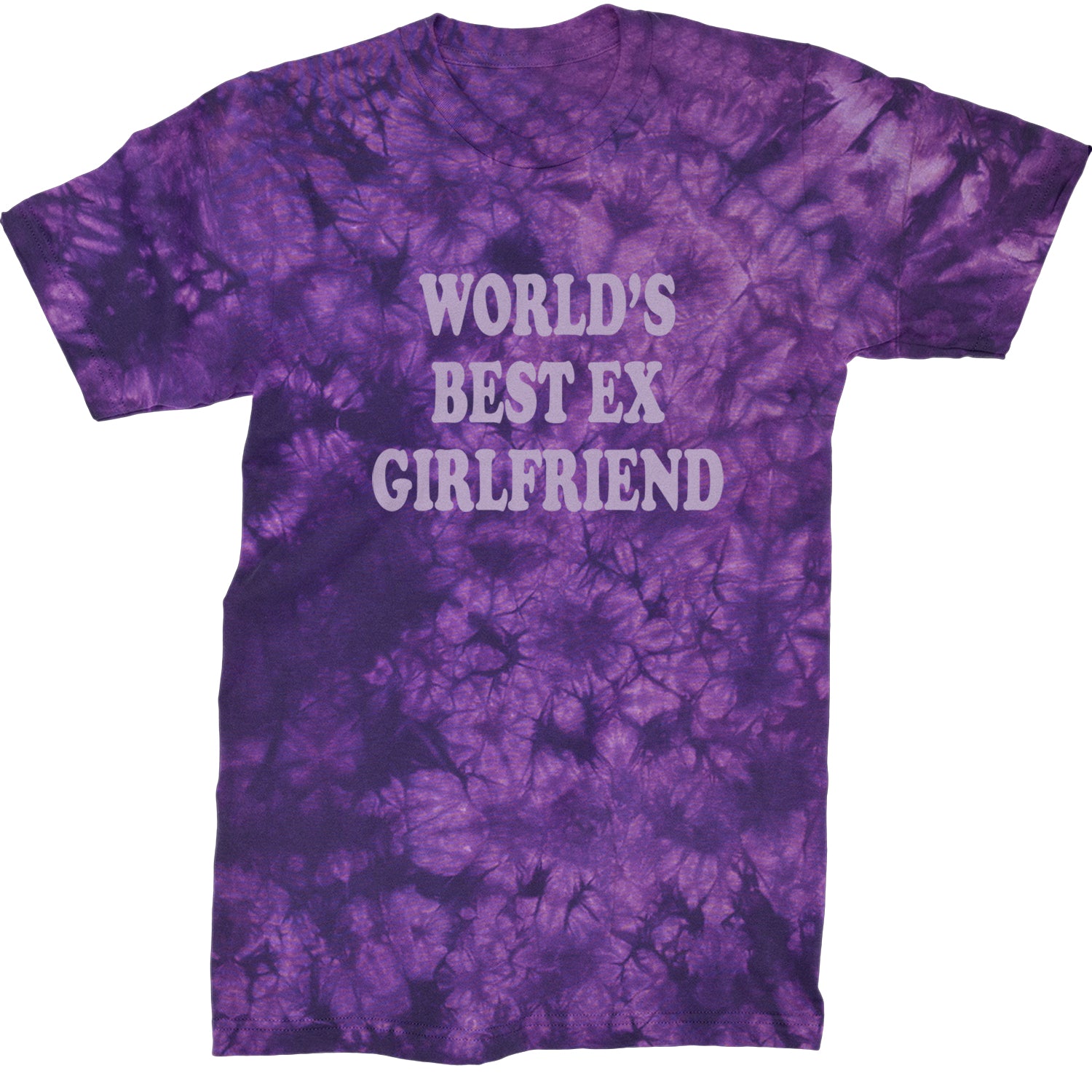 World's Best Ex Girlfriend Y2K Revenge Mens T-shirt Tie-Dye Crystal Purple