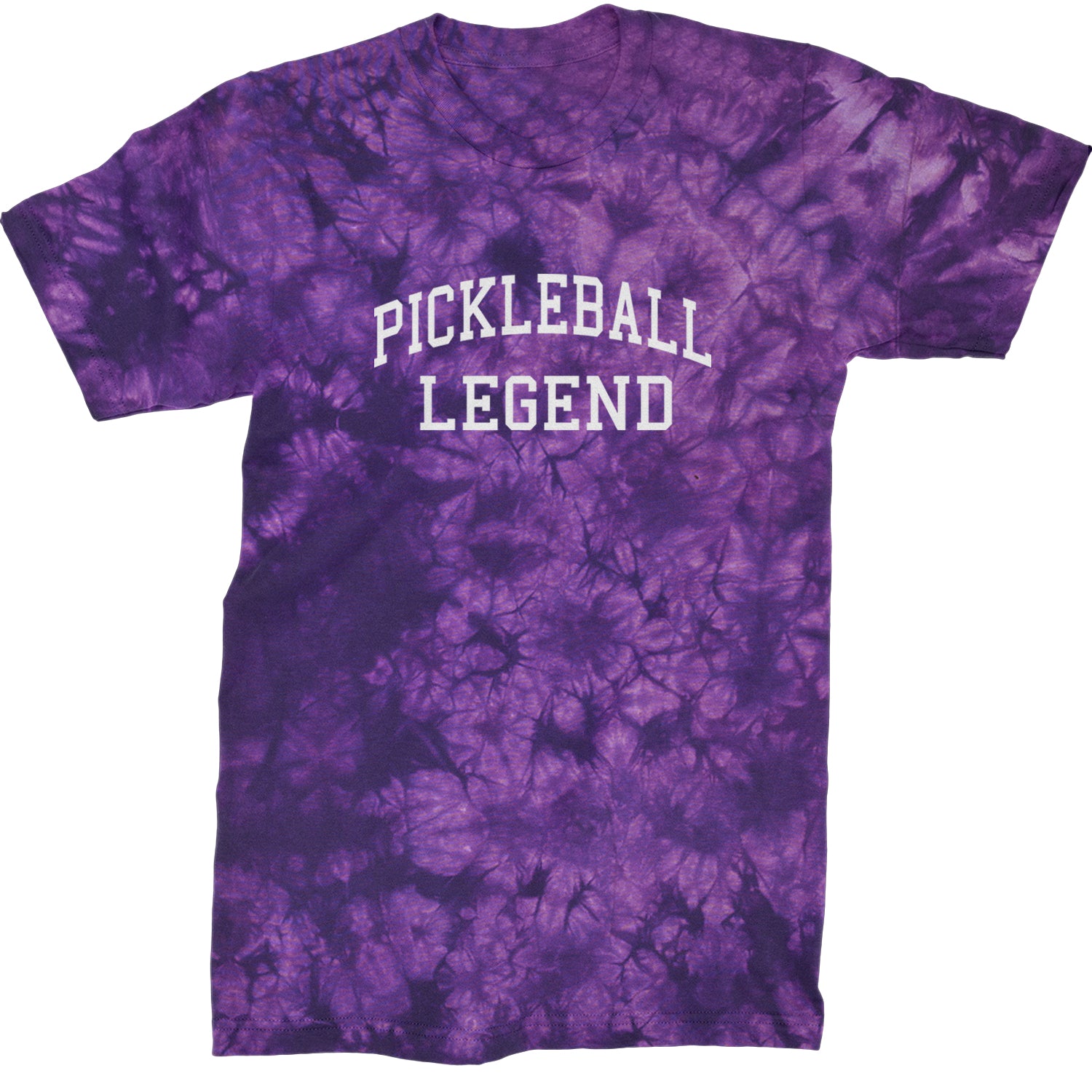 Pickleball Legend Dink Champion Mens T-shirt Tie-Dye Crystal Purple