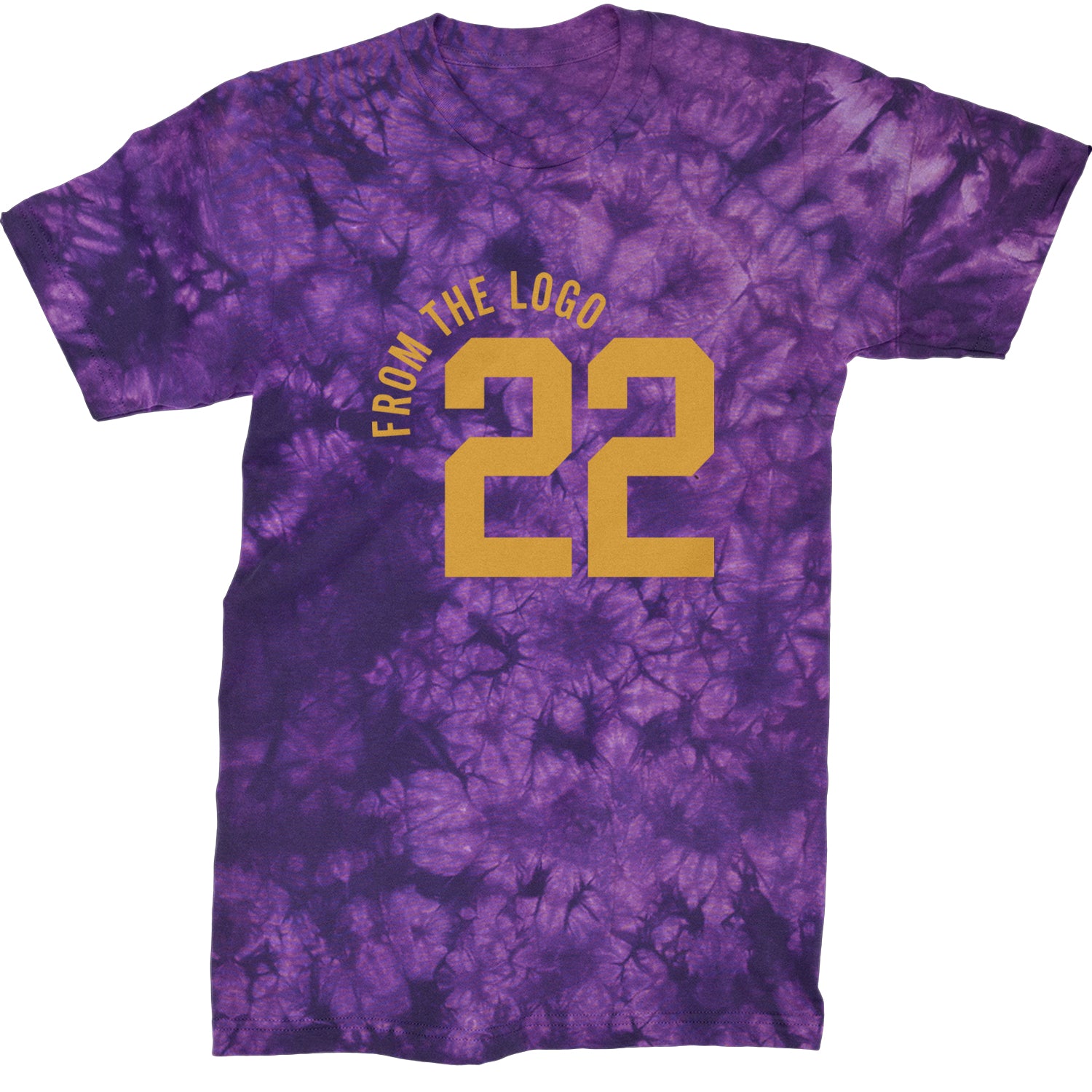 From The Logo #22 Basketball Mens T-shirt Tie-Dye Crystal Purple