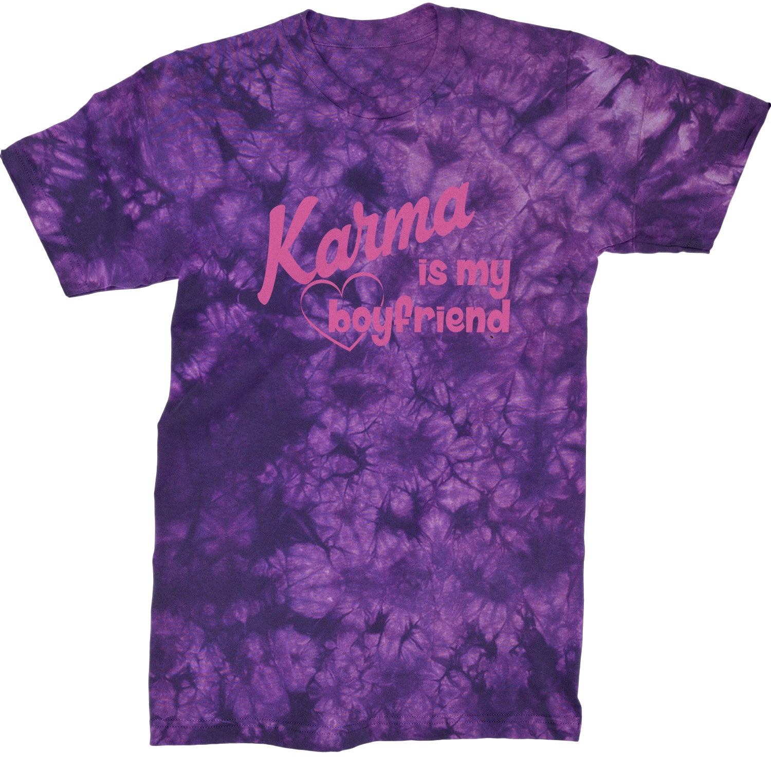 Karma Is My Boyfriend Midnight Eras  Mens T-shirt Tie-Dye Crystal Purple