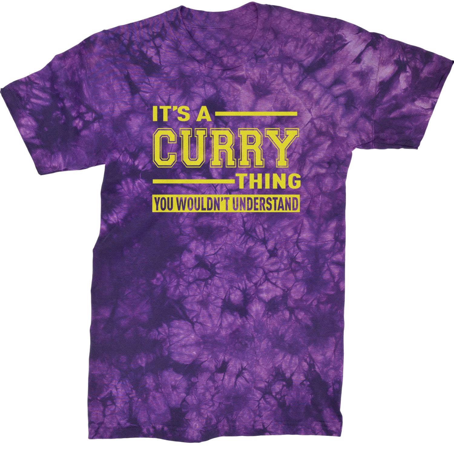 It's A Curry Thing, You Wouldn't Understand Basketball Mens T-shirt Tie-Dye Crystal Purple