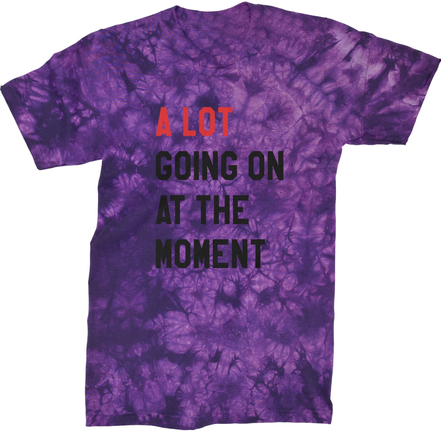 A Lot Going On At The Moment New TTPD Poet Department Mens T-shirt Tie-Dye Crystal Purple