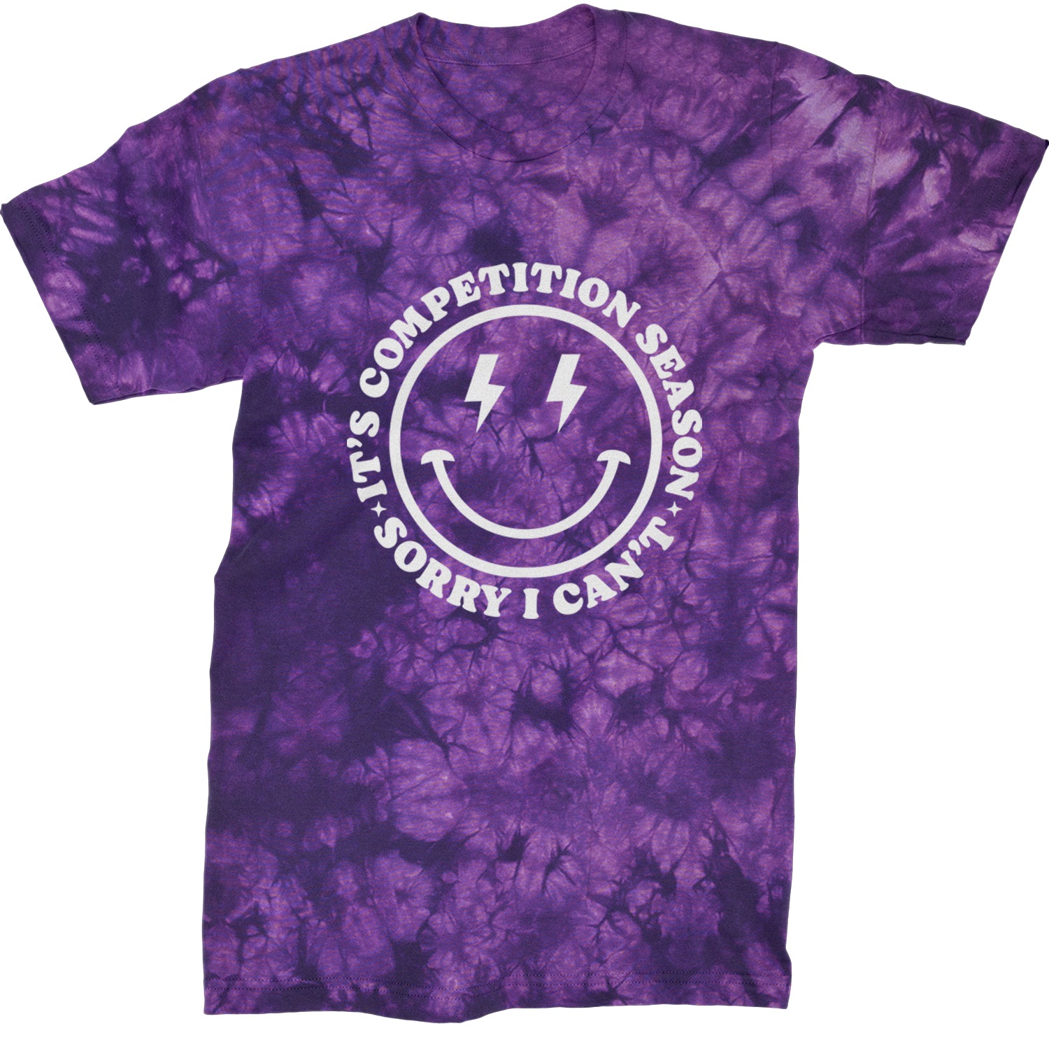 Sorry I Can't, It's Competition Season Mens T-shirt Tie-Dye Crystal Purple