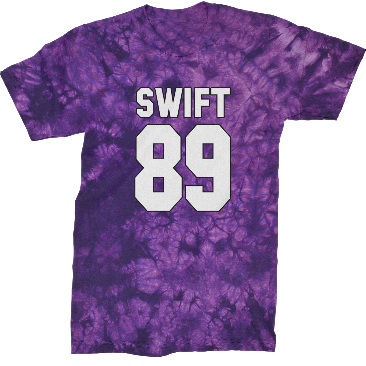 Swift 89 Birth Year Music Fan Era Poets Department Lover Mens T-shirt Tie-Dye Crystal Purple