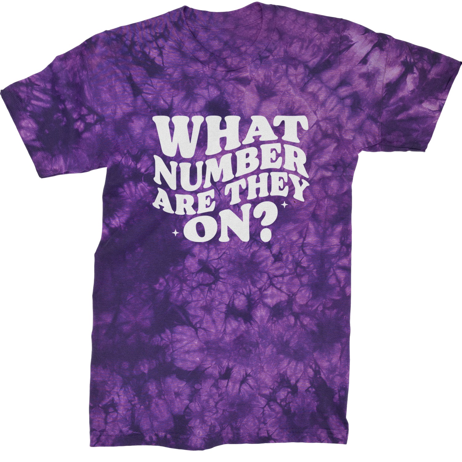 What Number Are They On Dance Mens T-shirt Tie-Dye Crystal Purple