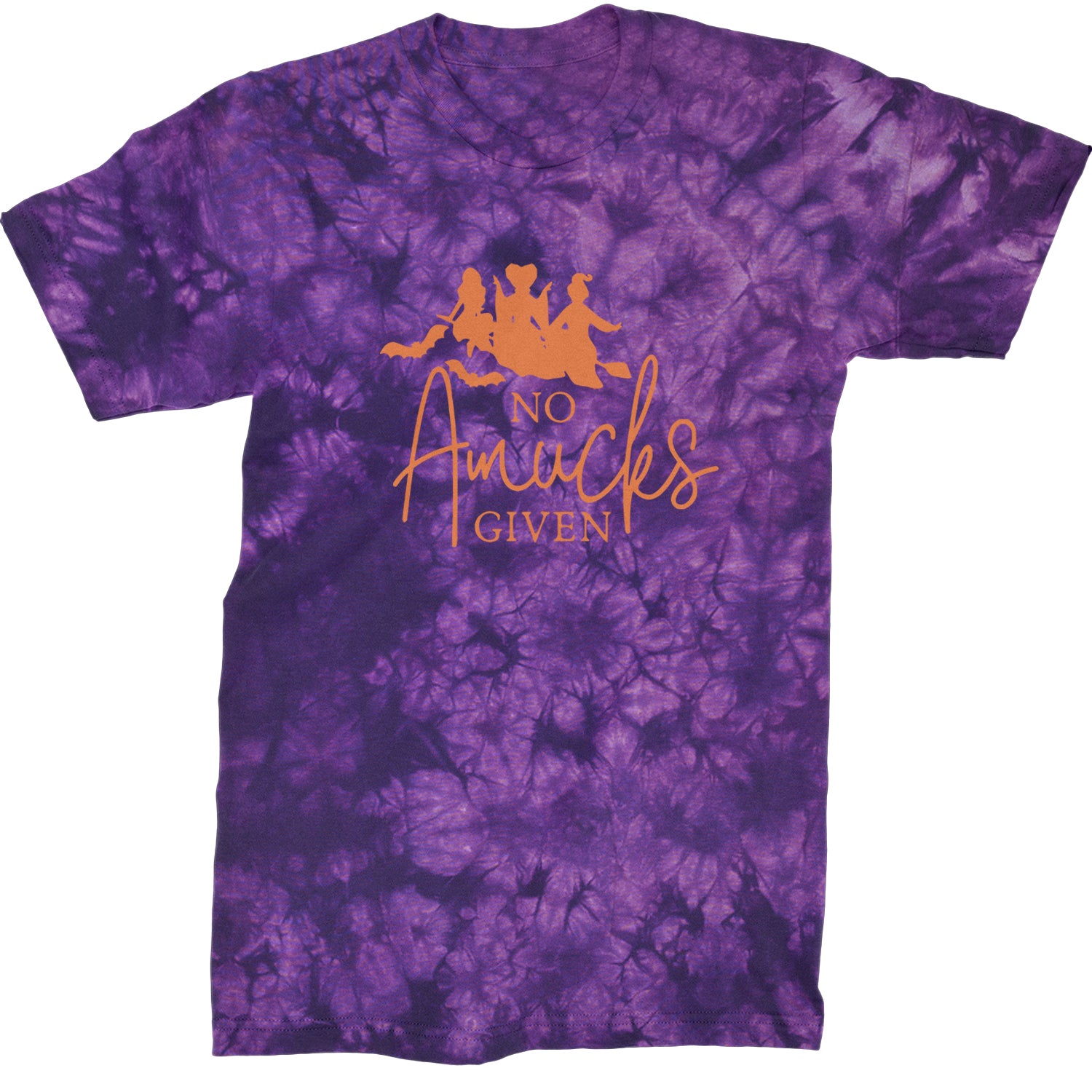 No Amucks Given Hocus Pocus Mens T-shirt Tie-Dye Crystal Purple