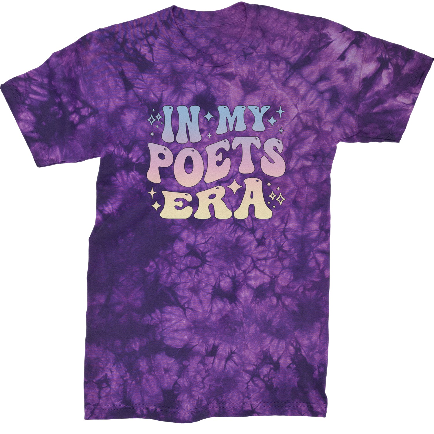 In My Poet Era Tie Dye TTPD Music Mens T-shirt Tie-Dye Crystal Purple