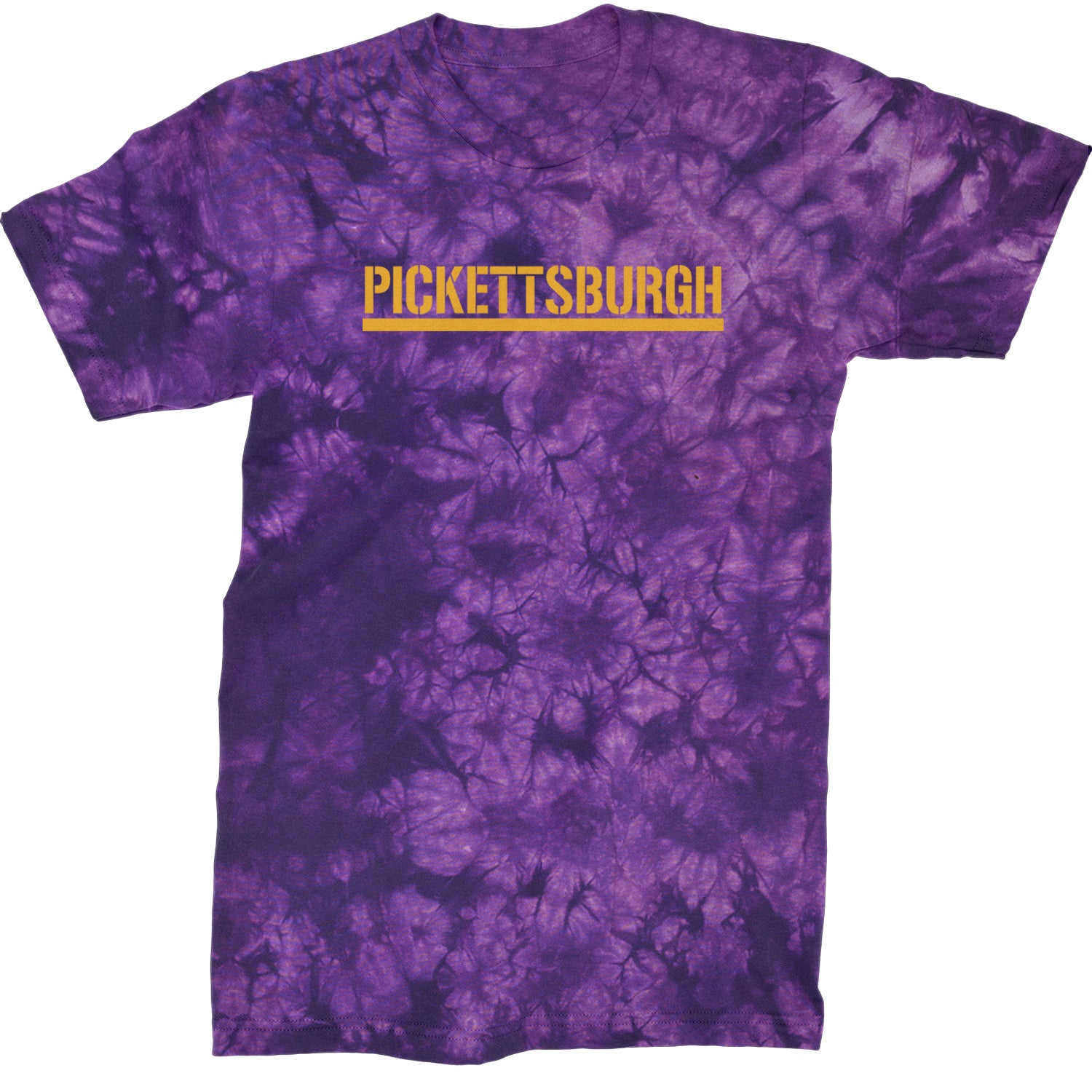 Pickettsburgh Pittsburgh Football Mens T-shirt Tie-Dye Crystal Purple