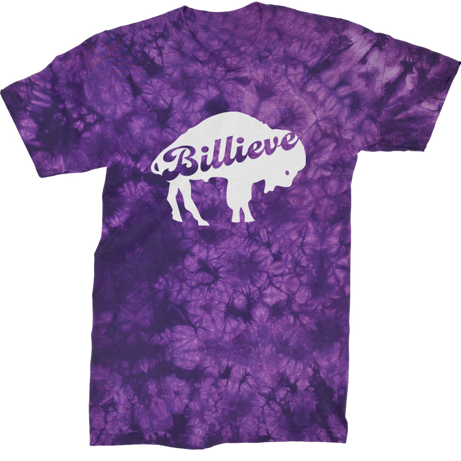 Billieve Bills Mafia Mens T-shirt Tie-Dye Crystal Purple