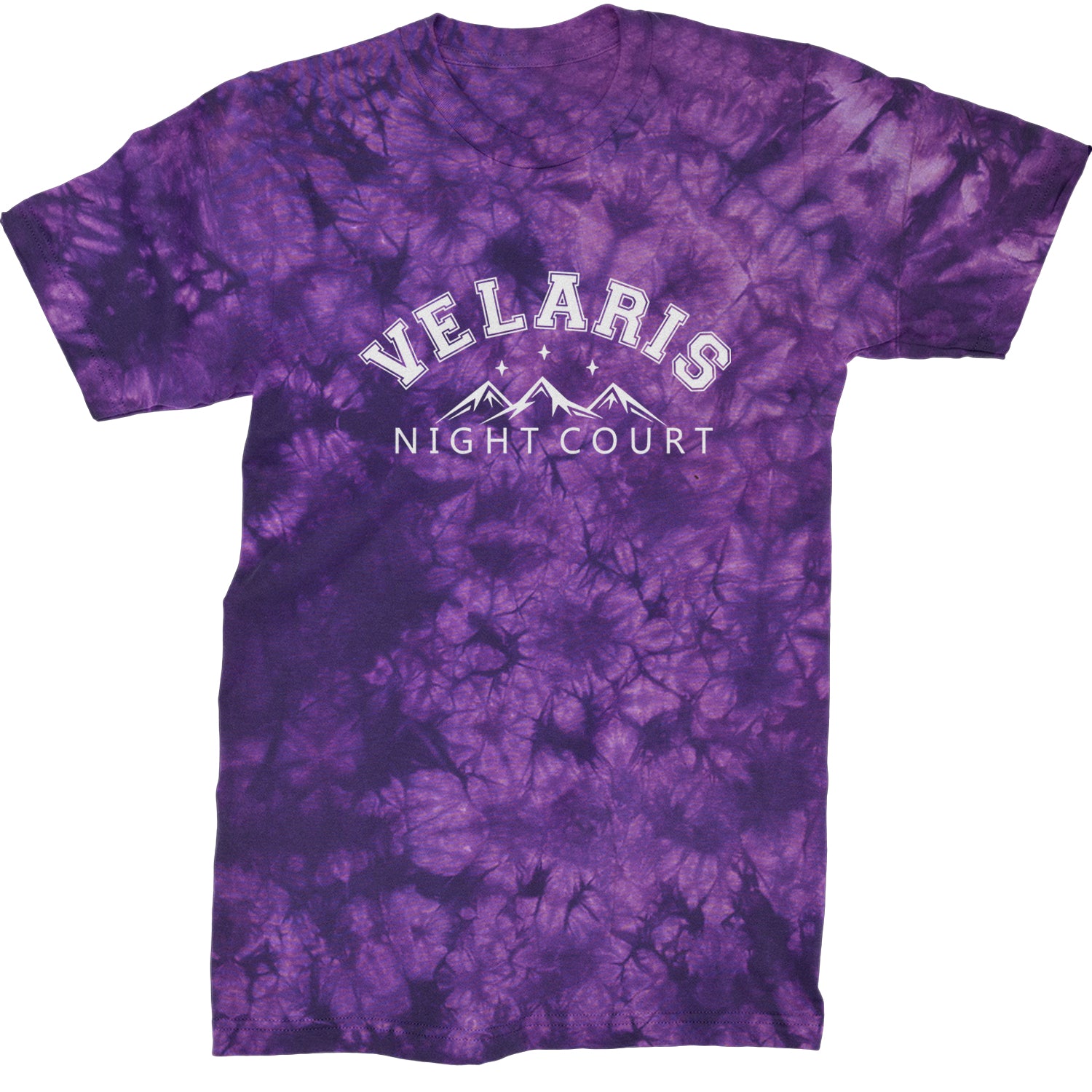 Velaris Night Court Squad Starfall Mens T-shirt Tie-Dye Crystal Purple