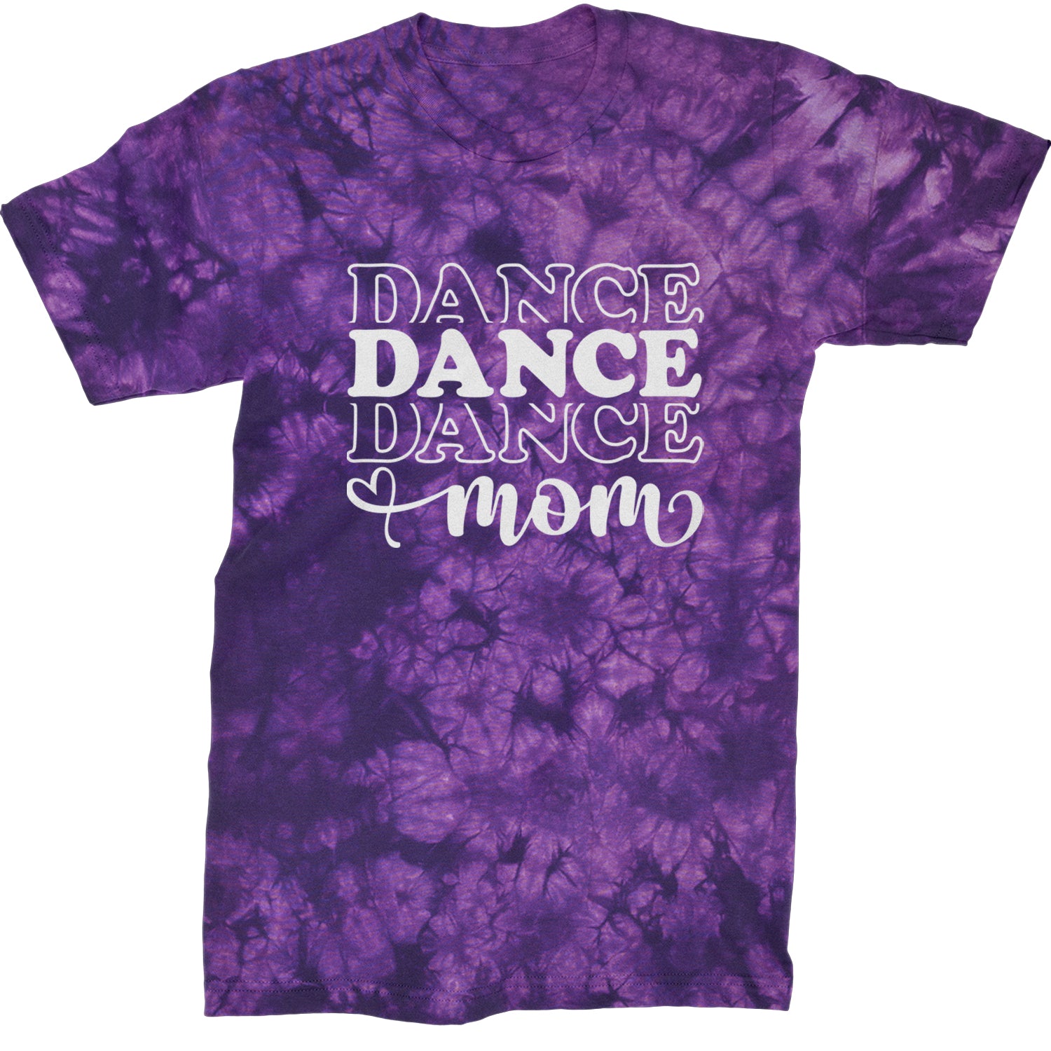 Dance Mom Mens T-shirt Tie-Dye Crystal Purple