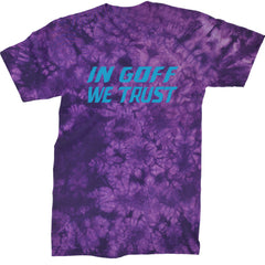 In Goff We Trust Detroit  Mens T-shirt Tie-Dye Crystal Purple