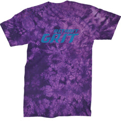 Grit Detroit Football Hard Knocks Mens T-shirt Tie-Dye Crystal Purple