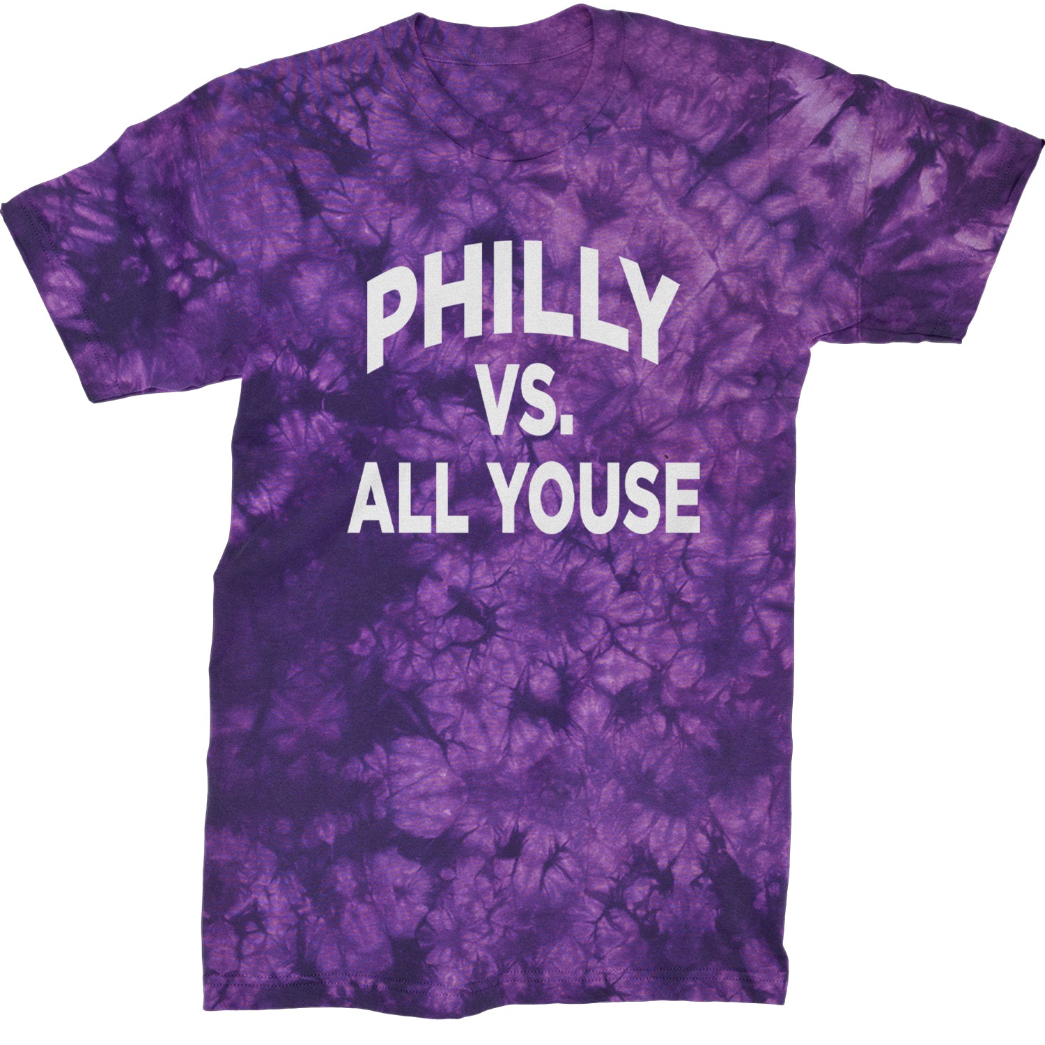 Philly Vs. All Youse Philly Thing Mens T-shirt Tie-Dye Crystal Purple