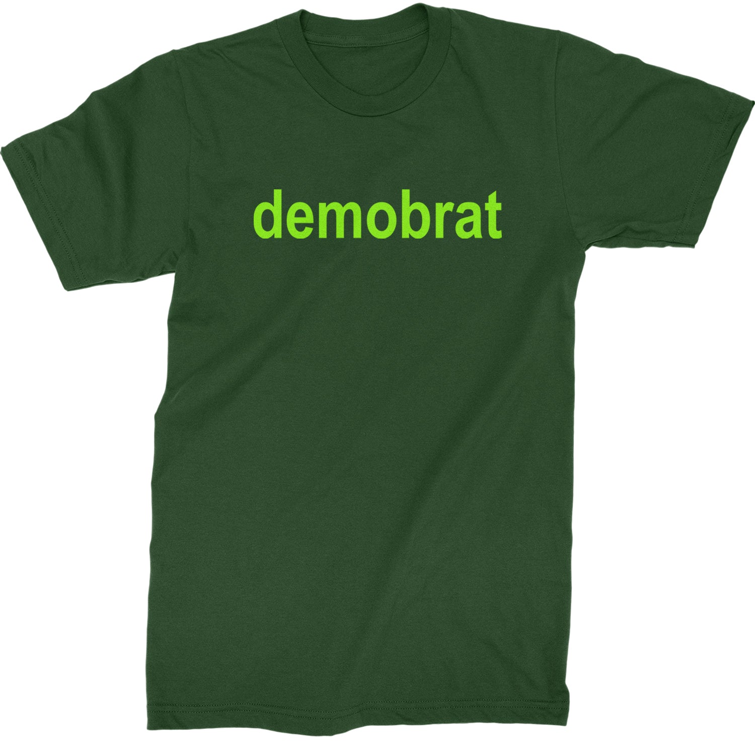 Demobrat Kamala Is Brat Vote Democrat Mens T-shirt Forest Green