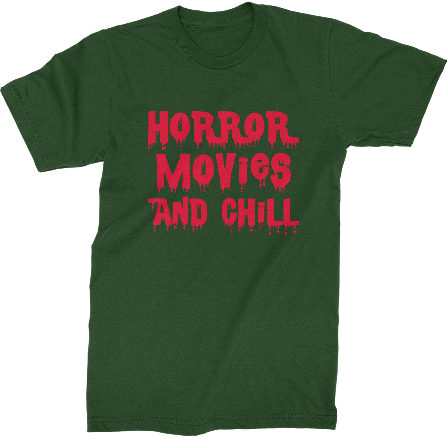 Horror Movies and Chill Mens T-shirt Forest Green