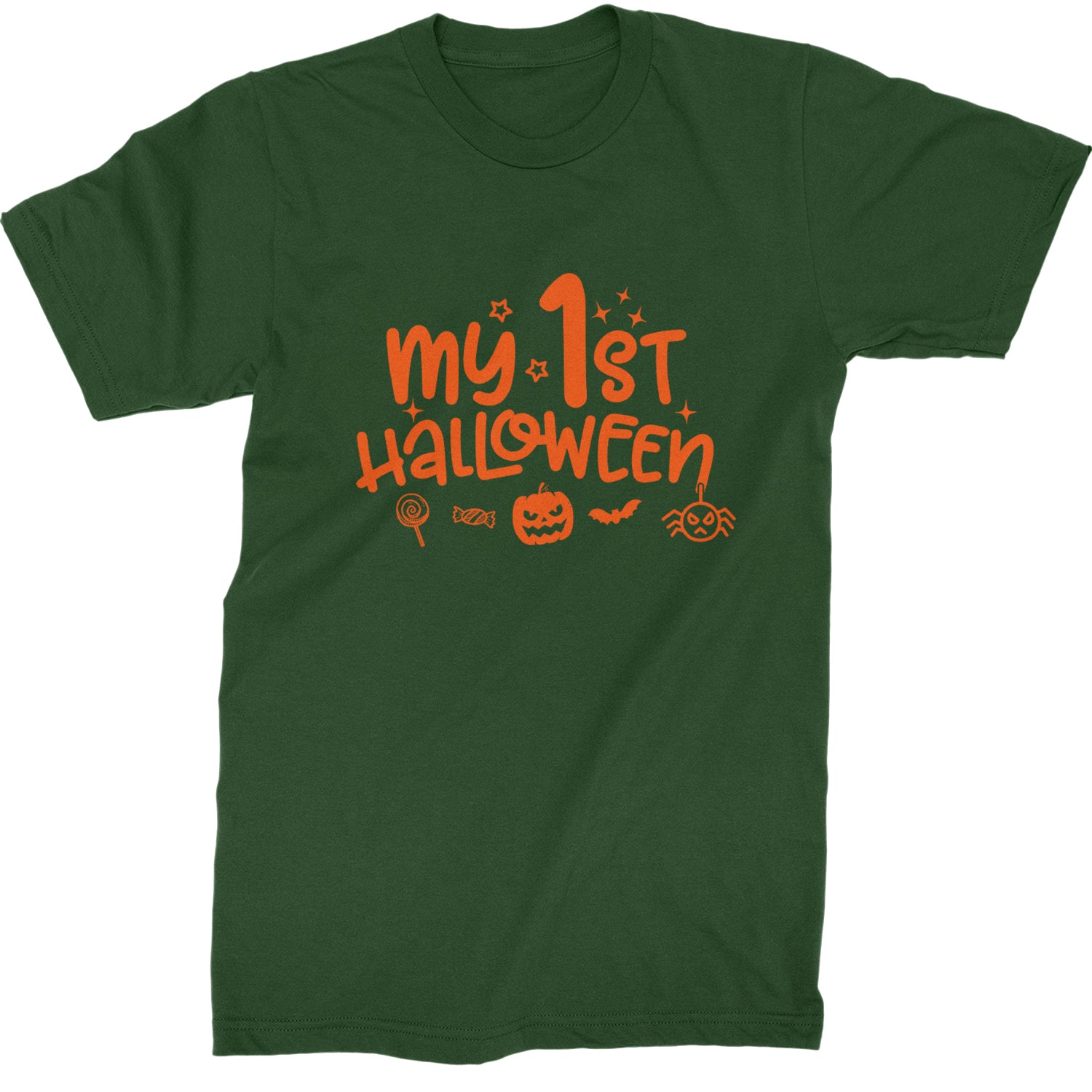 My First Halloween Mens T-shirt Forest Green