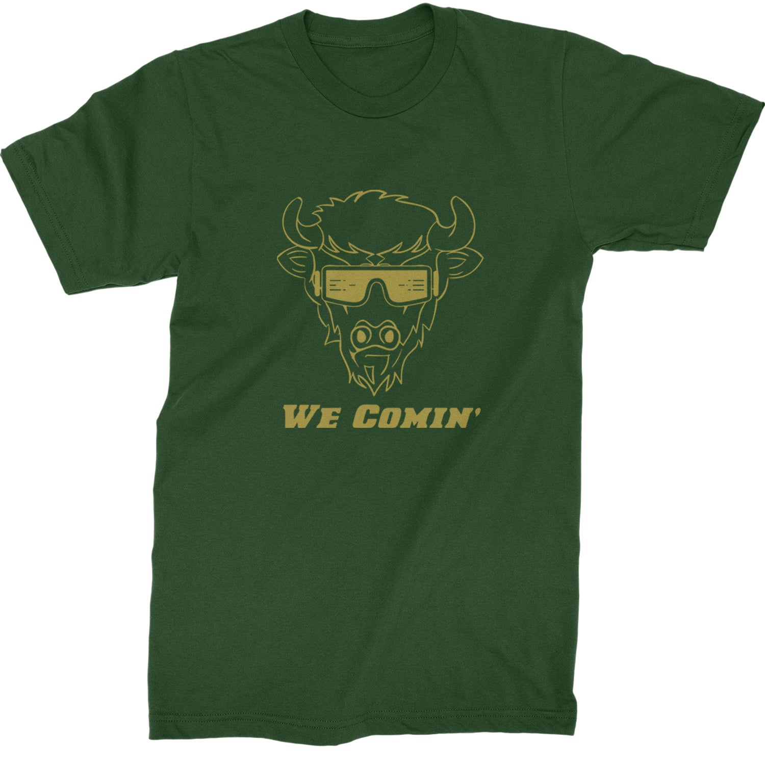 We Coming Coach Prime Colorado Mens T-shirt Forest Green