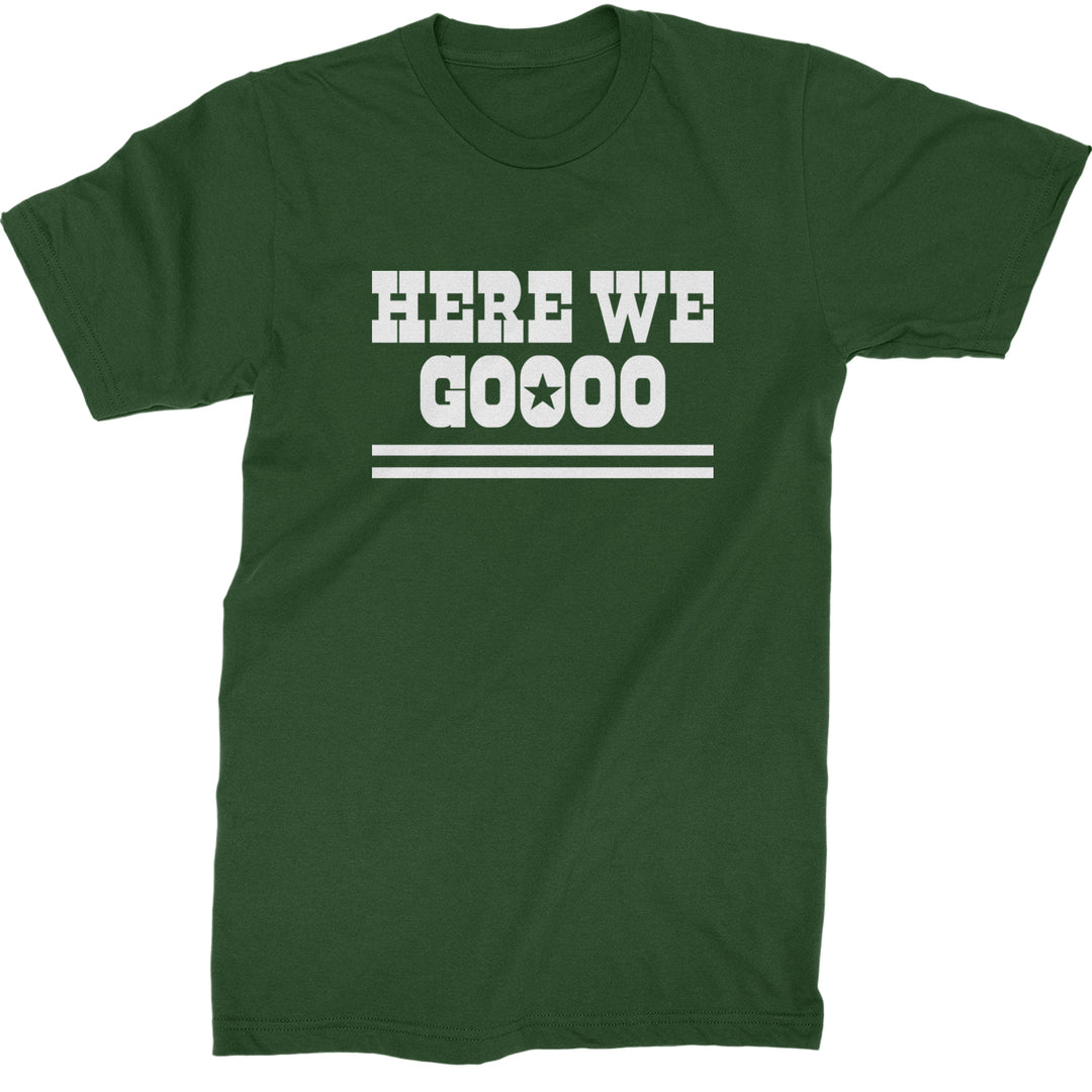 Here We Go Dem Boys Dallas Football Mens T-shirt Forest Green