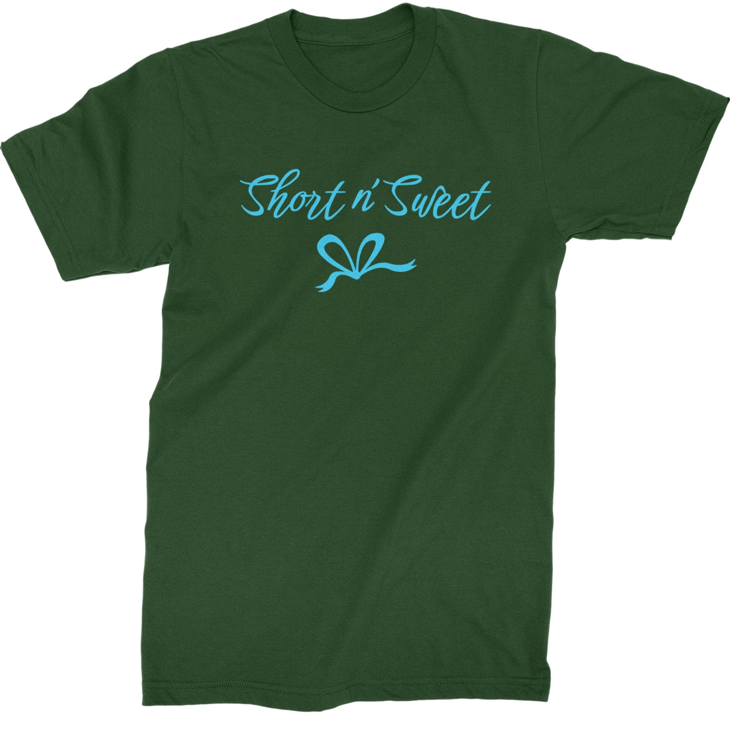 Bow Short N' Sweet Music  Mens T-shirt Forest Green