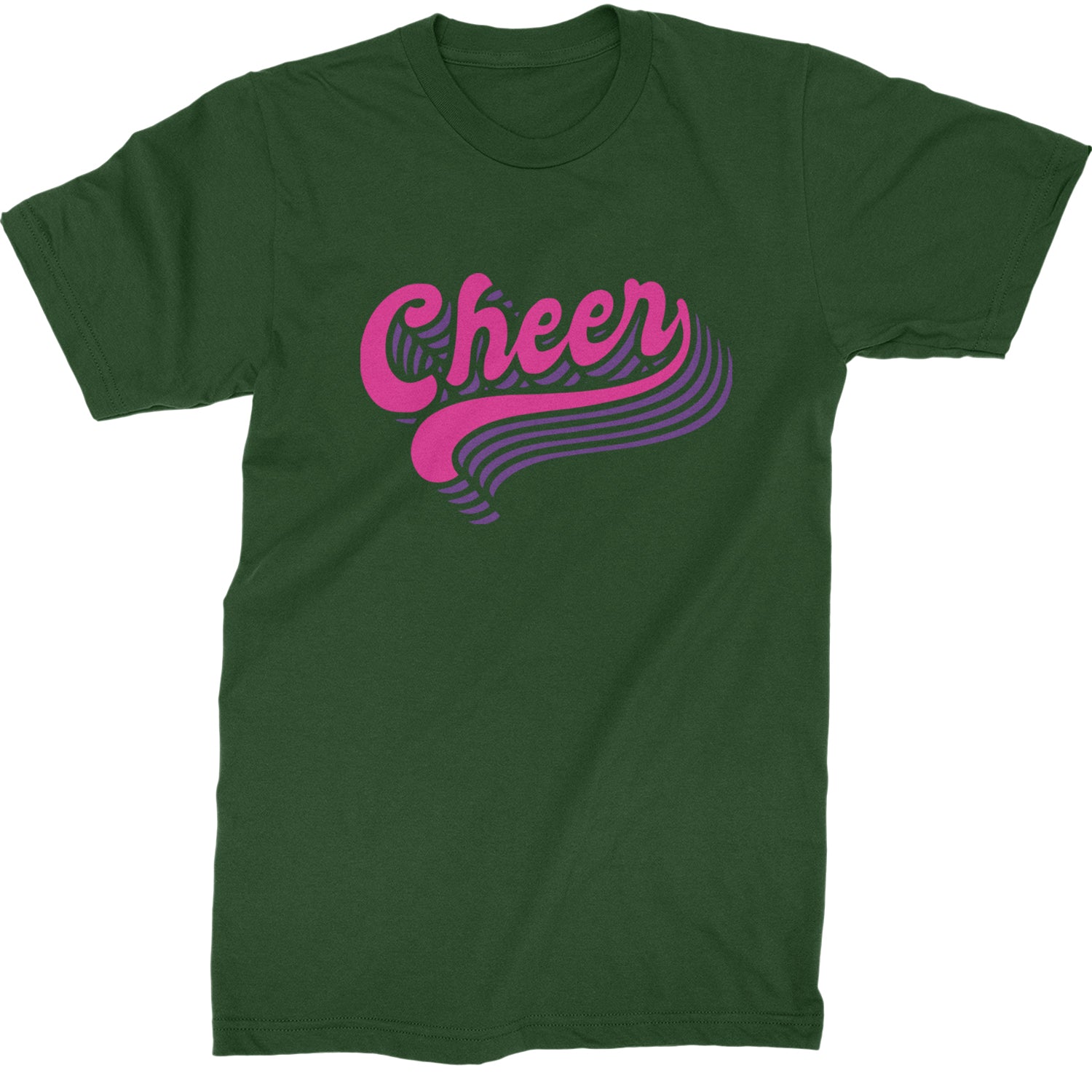 Cheer Pride Mens T-shirt Forest Green