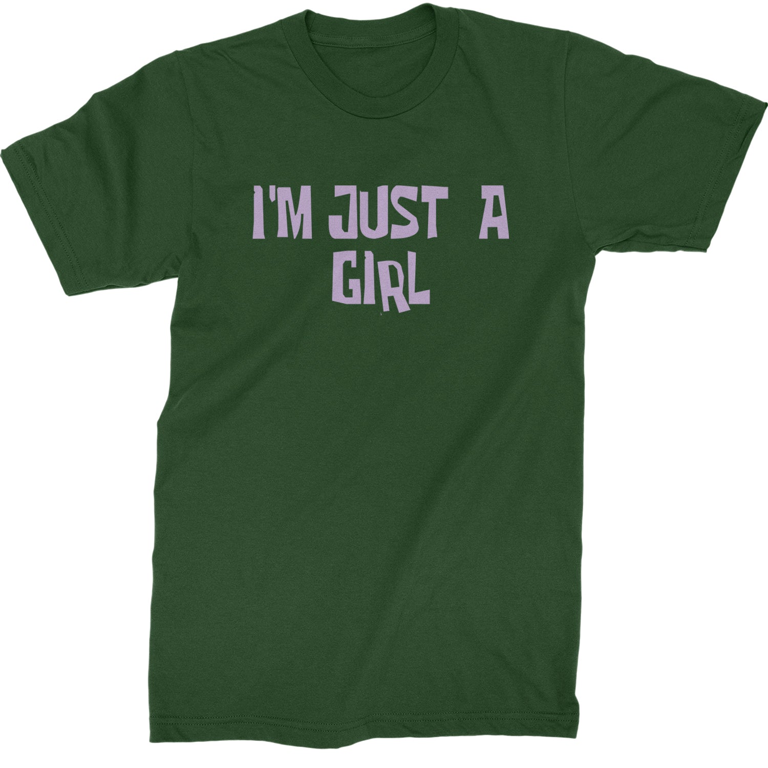 I'm Just A Girl Guts Music Mens T-shirt Forest Green