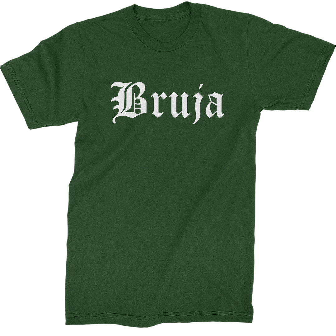 Bruja Gothic Spanish Witch Mens T-shirt Forest Green