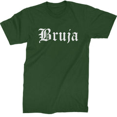 Bruja Gothic Spanish Witch Mens T-shirt Forest Green