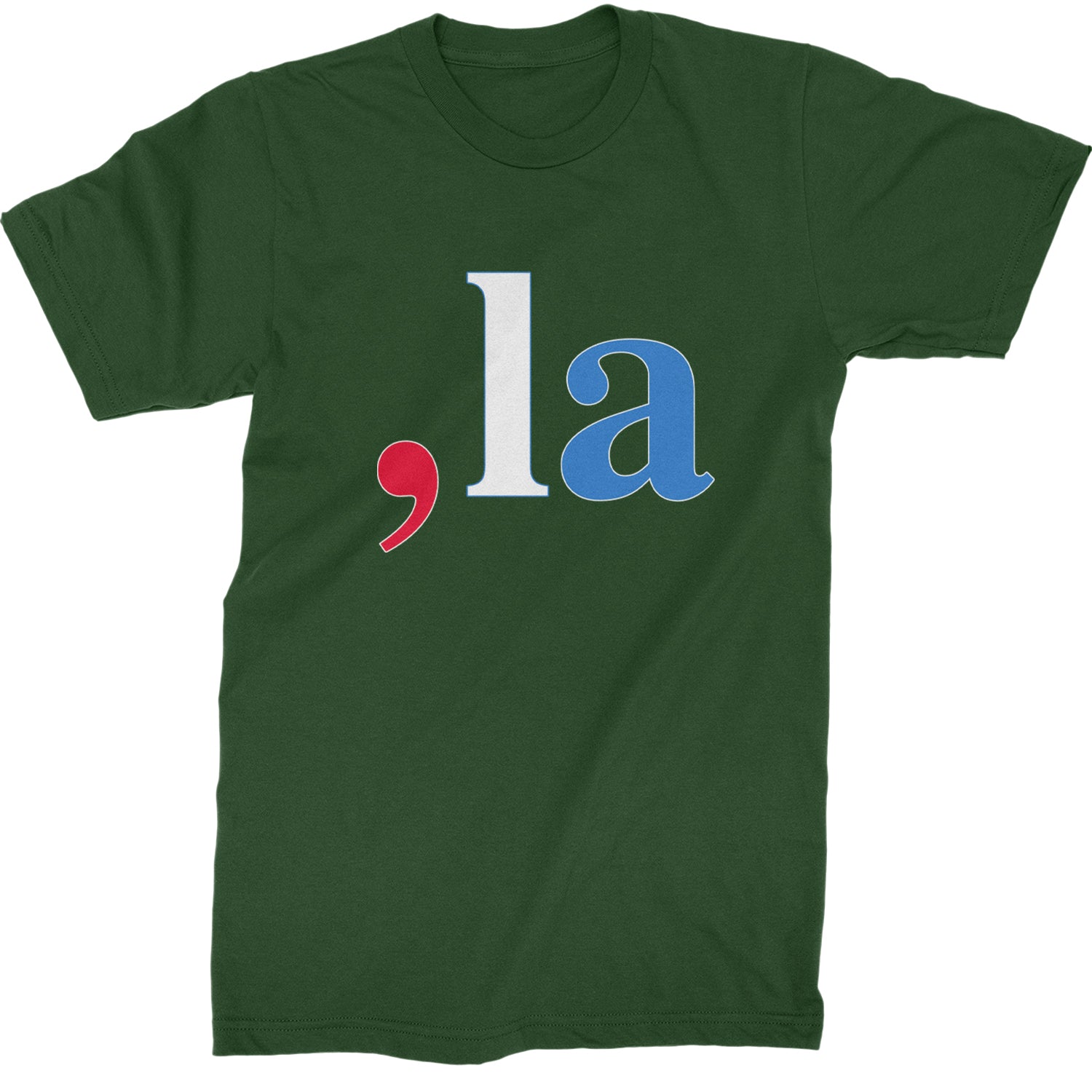 Comma-La - Support Kamala Harris For President 2024 Mens T-shirt Forest Green