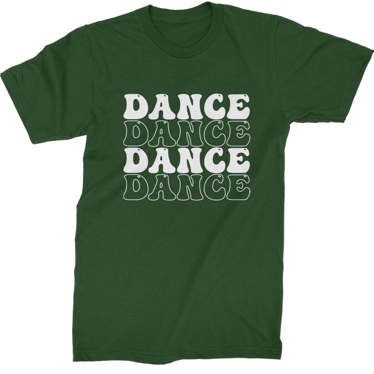 Dance Dance Dance Dance Mens T-shirt Forest Green