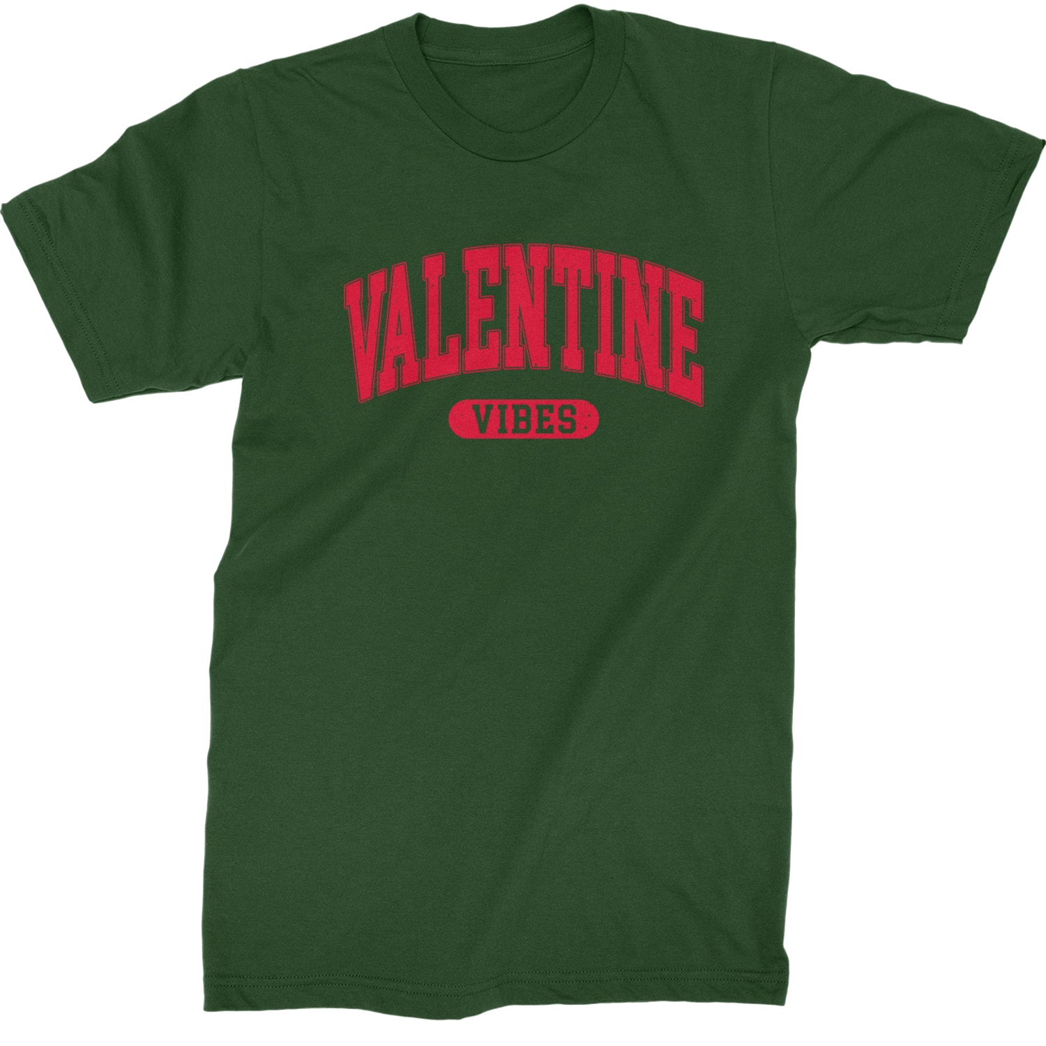 Valentines Vibes  Mens T-shirt Forest Green