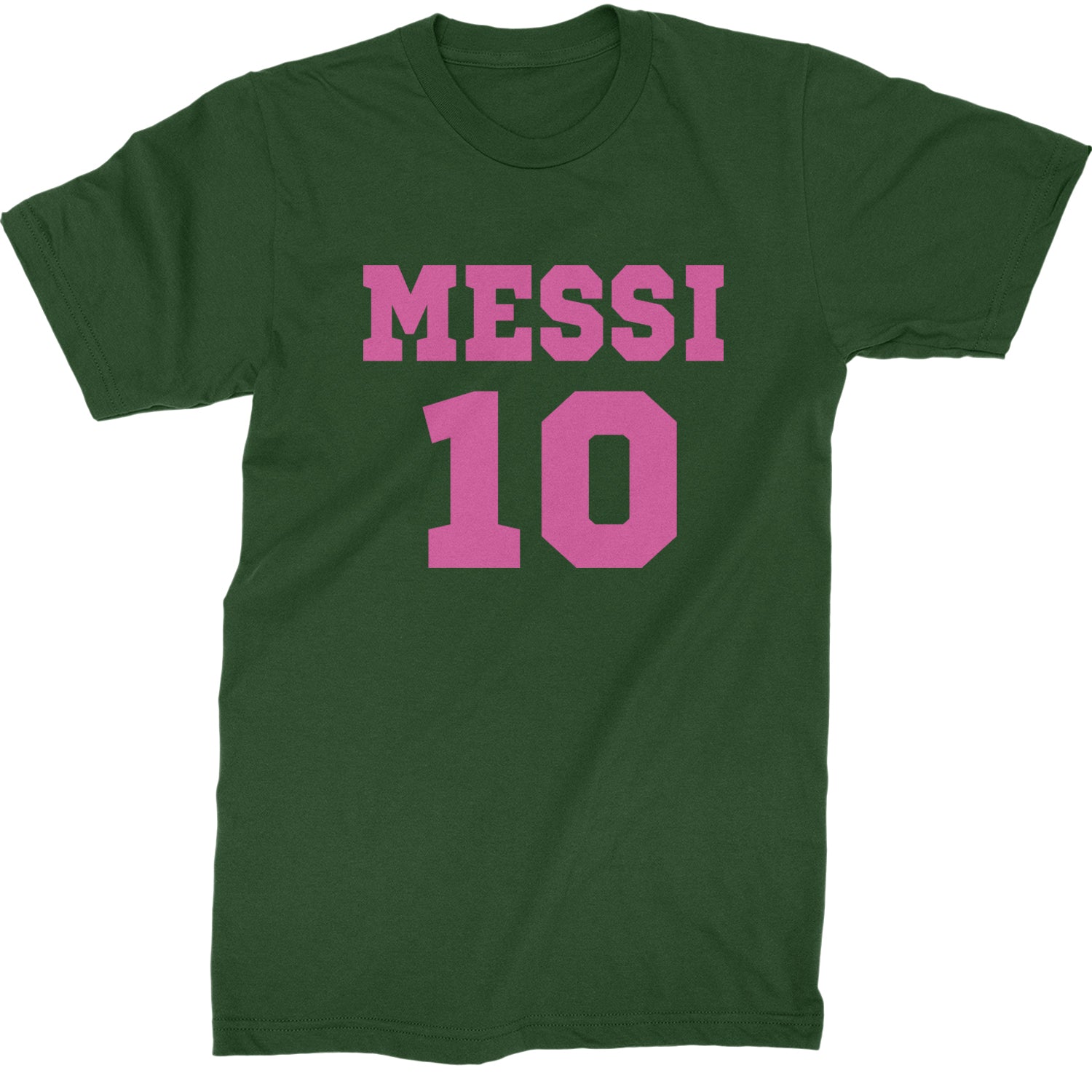 Messi World Soccer Futbol Messiami Mens T-shirt Forest Green